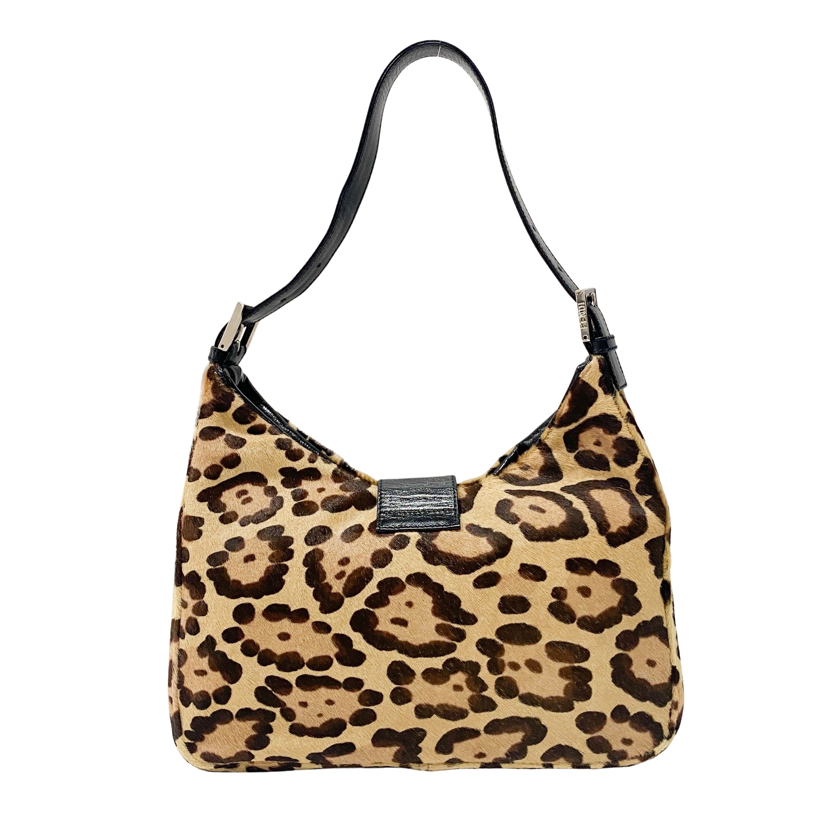Leopard Print Pony Bag Hobo Bag