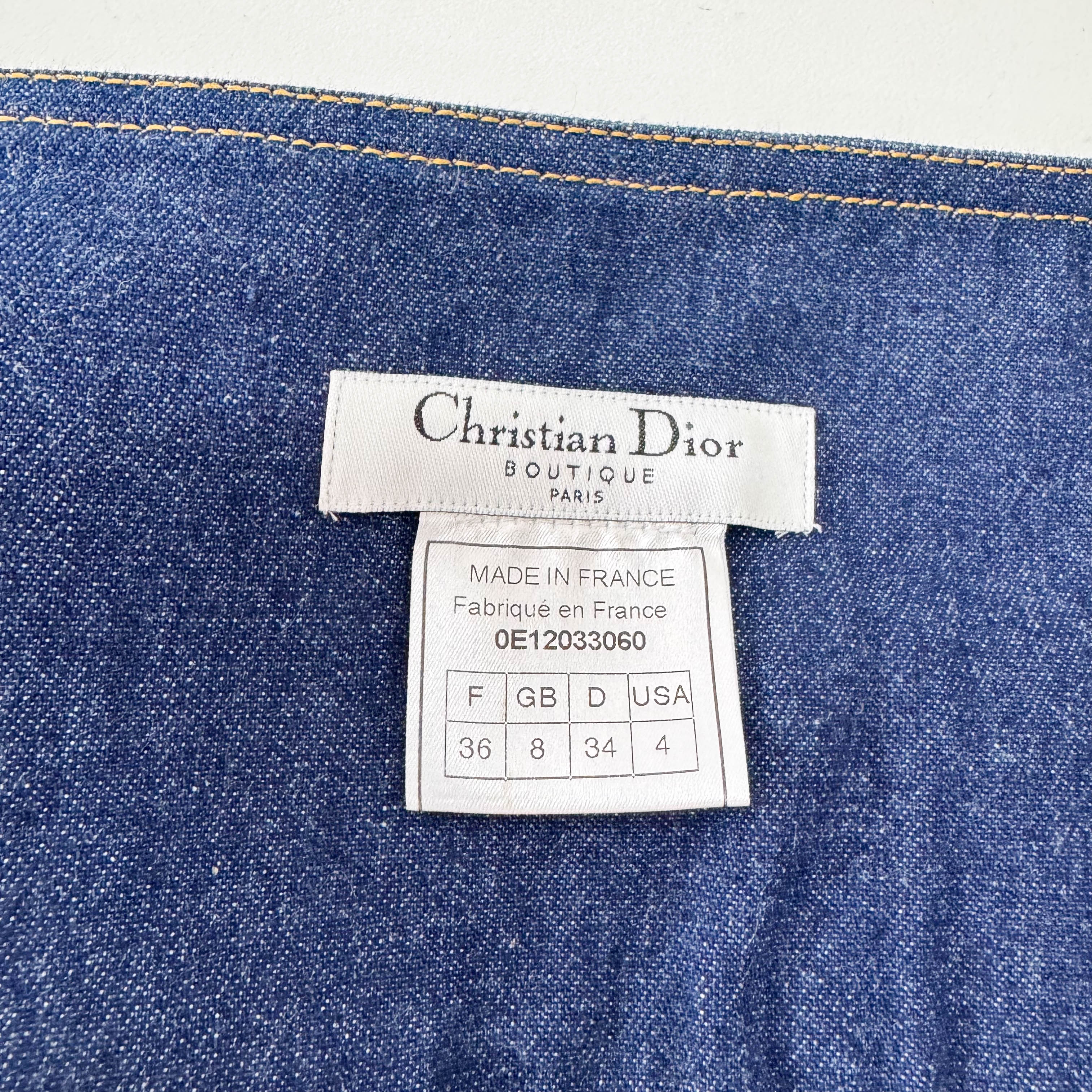 Saddle Size 4 Blue Denim Skirt