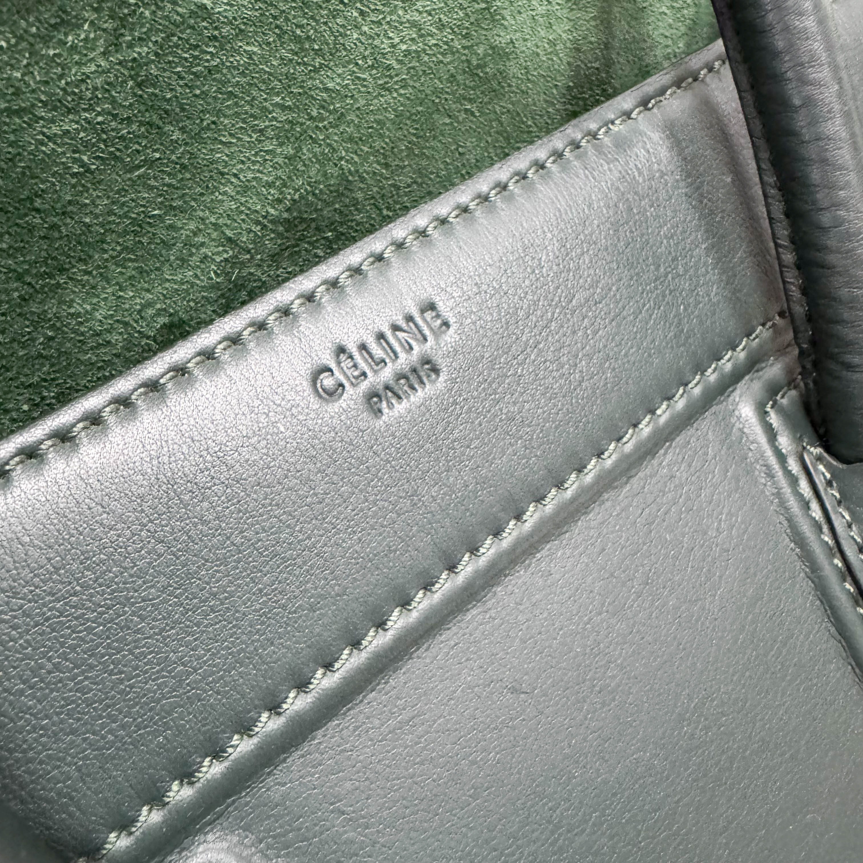 Luggage Micro Green Leather Handbag