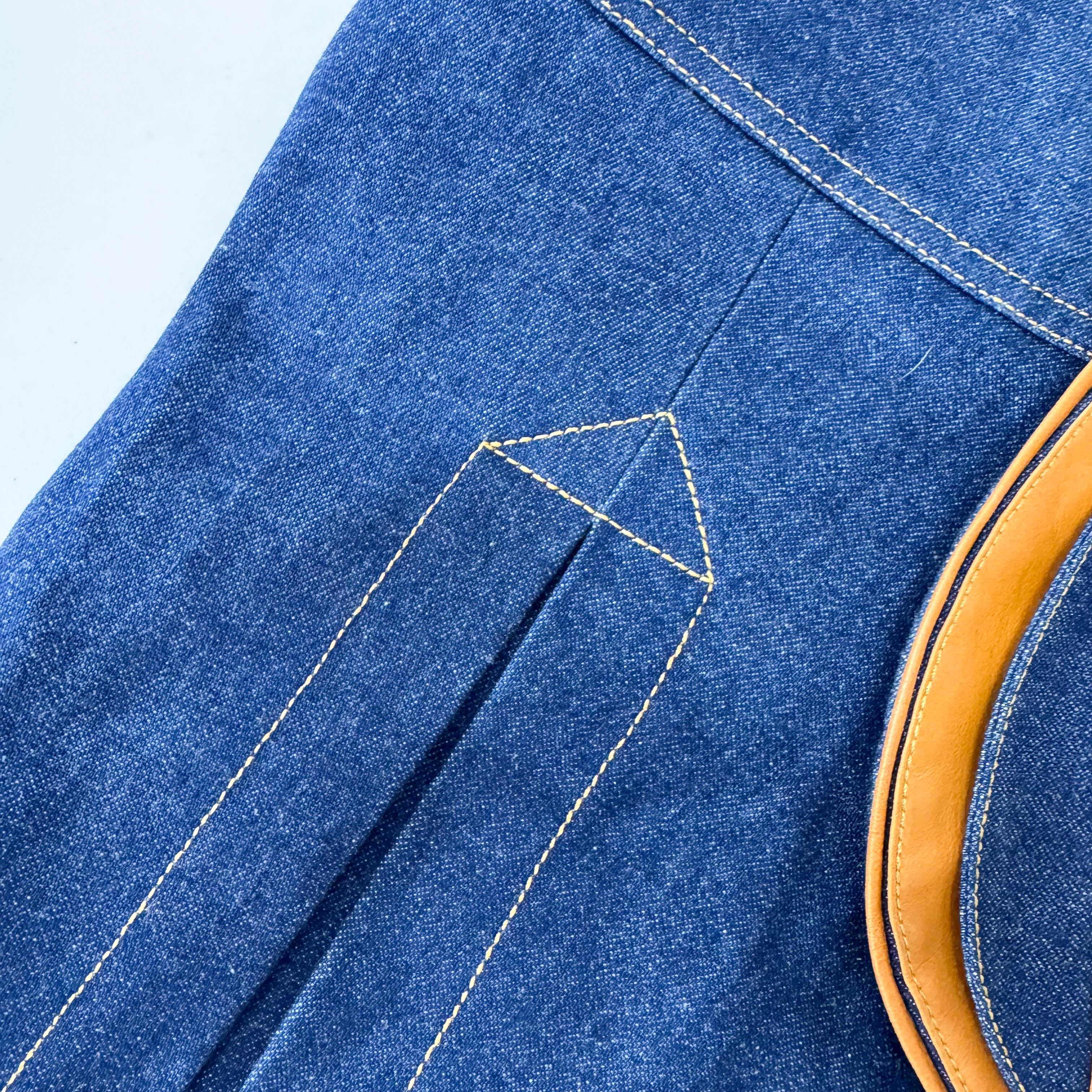 Saddle Size 4 Blue Denim Skirt