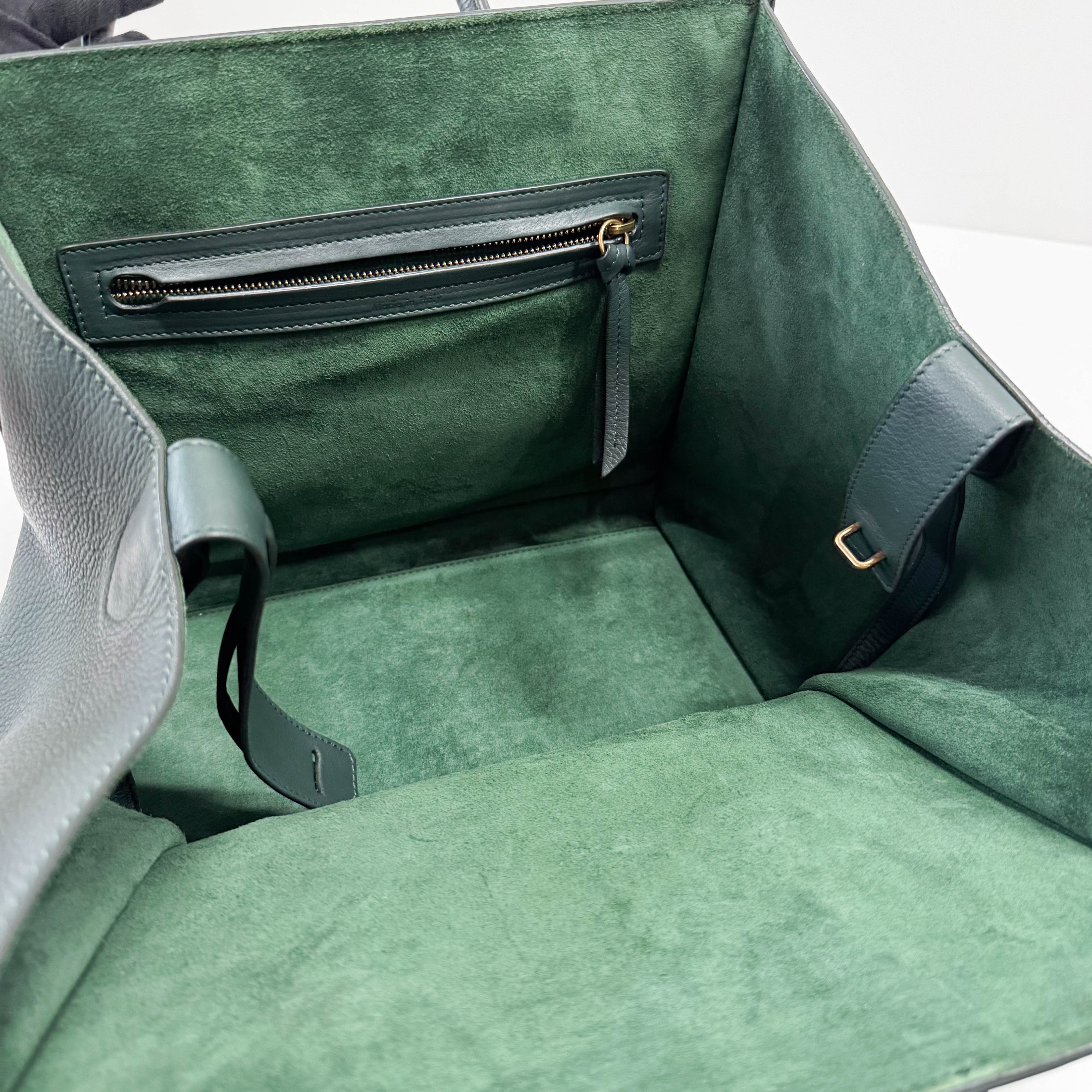 Luggage Micro Green Leather Handbag