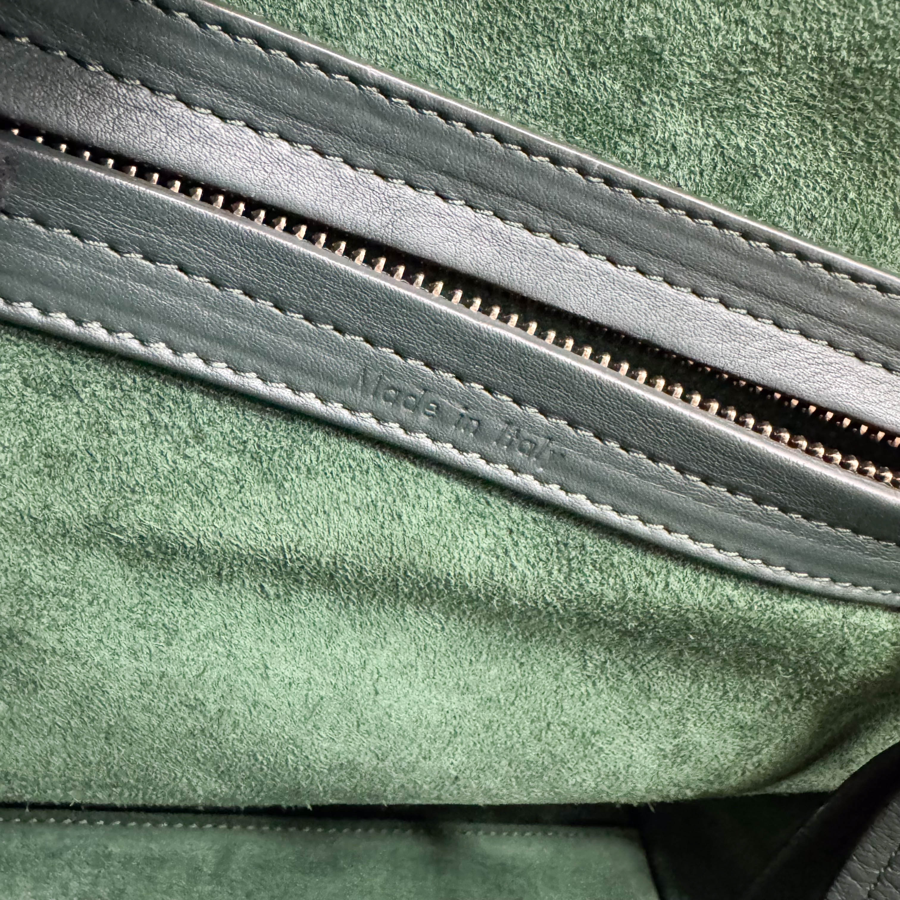 Luggage Micro Green Leather Handbag