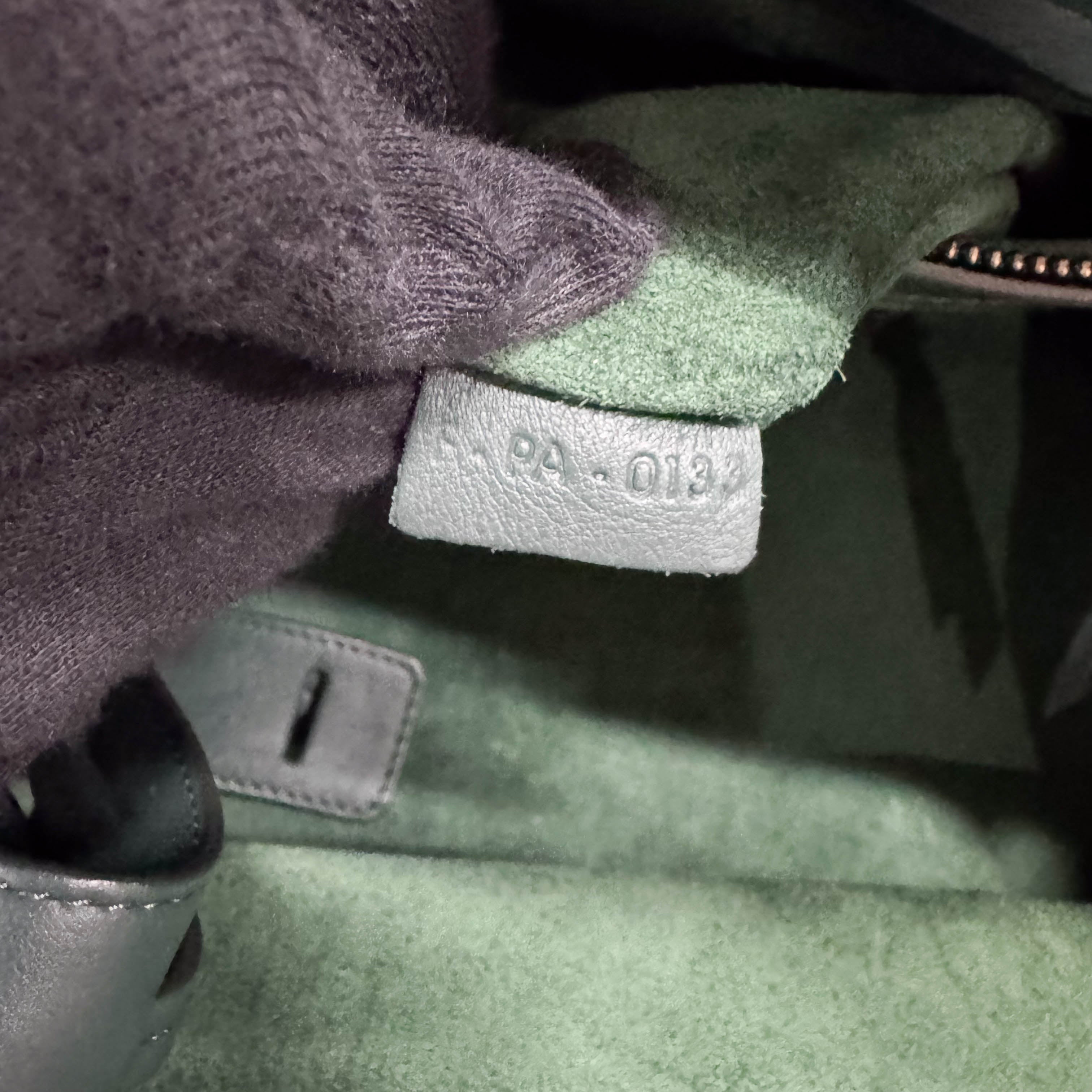 Luggage Micro Green Leather Handbag