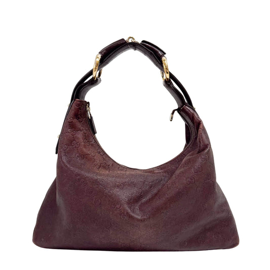 Horsebit Brown GG Canvas Bag