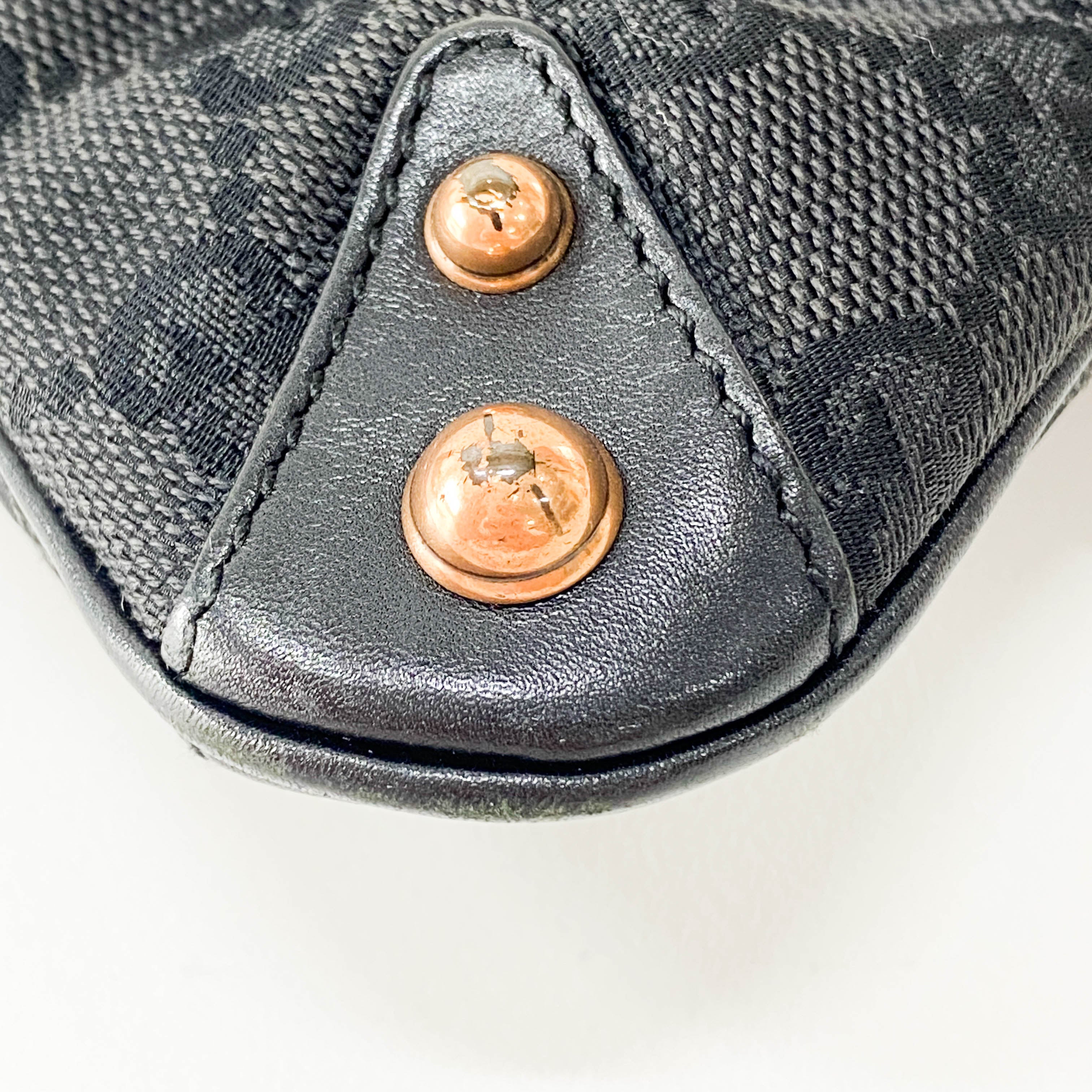 Horsebit Black GG Canvas Chain Shoulder Bag