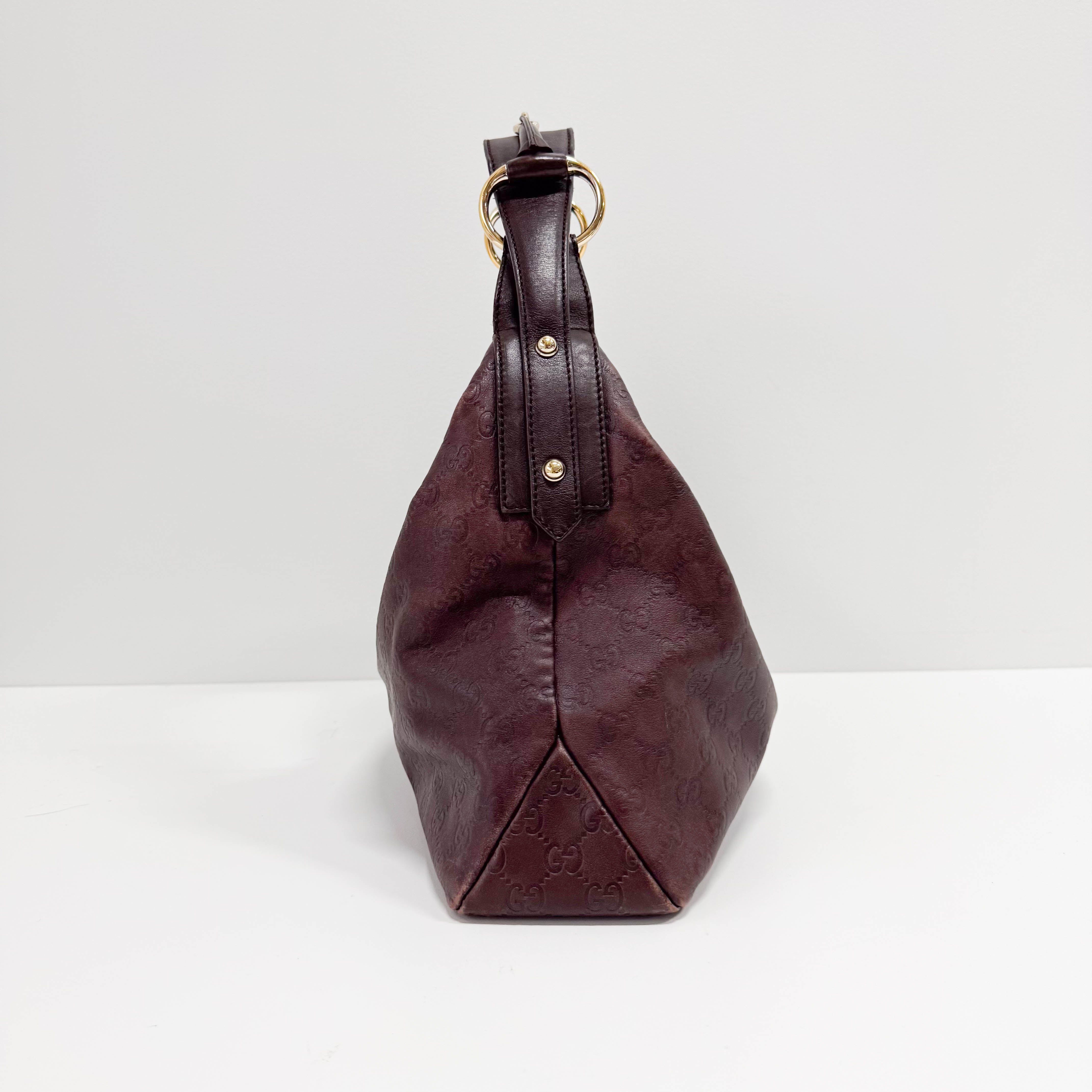 Horsebit Brown GG Canvas Bag