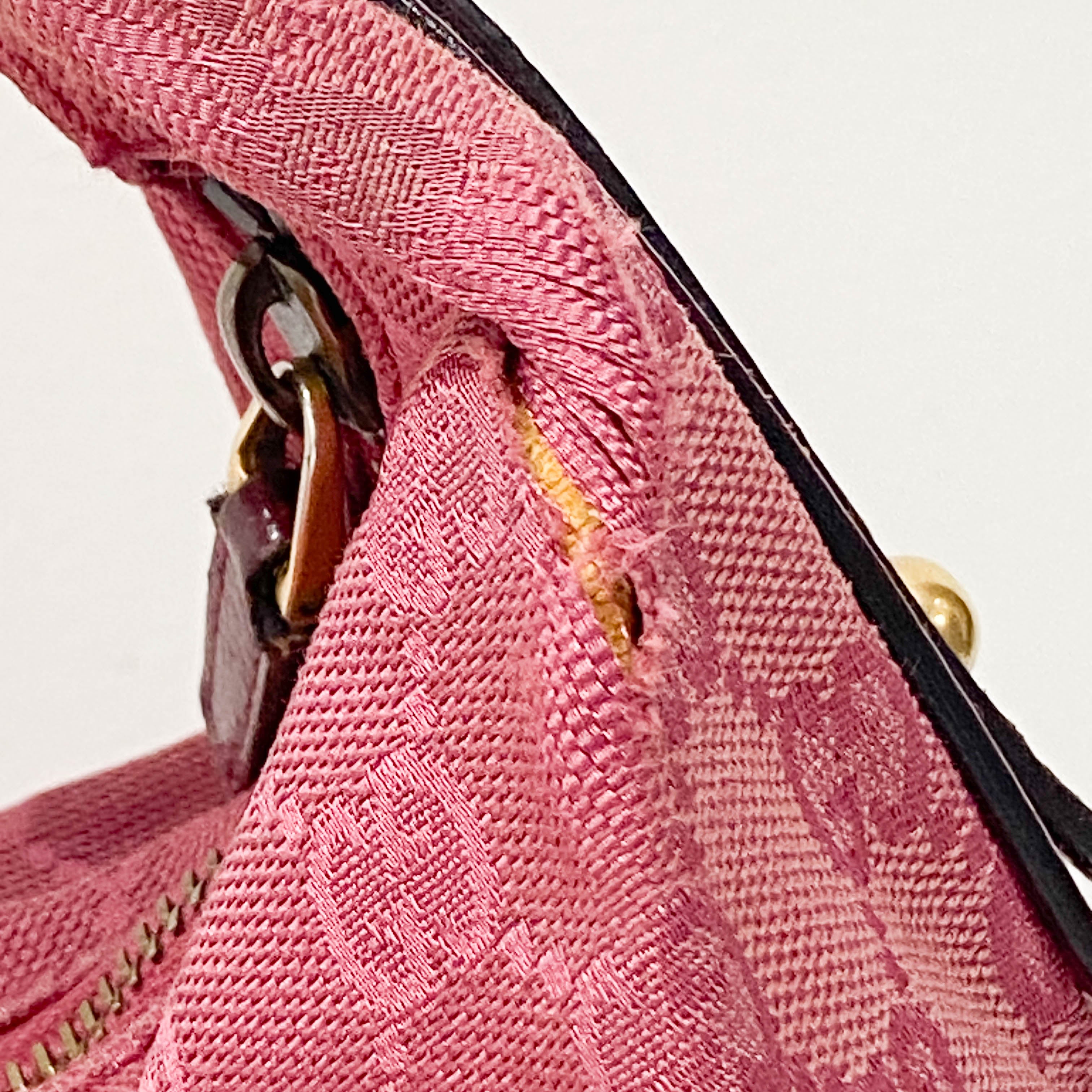 Horsebit Magenta GG Canvas Bag