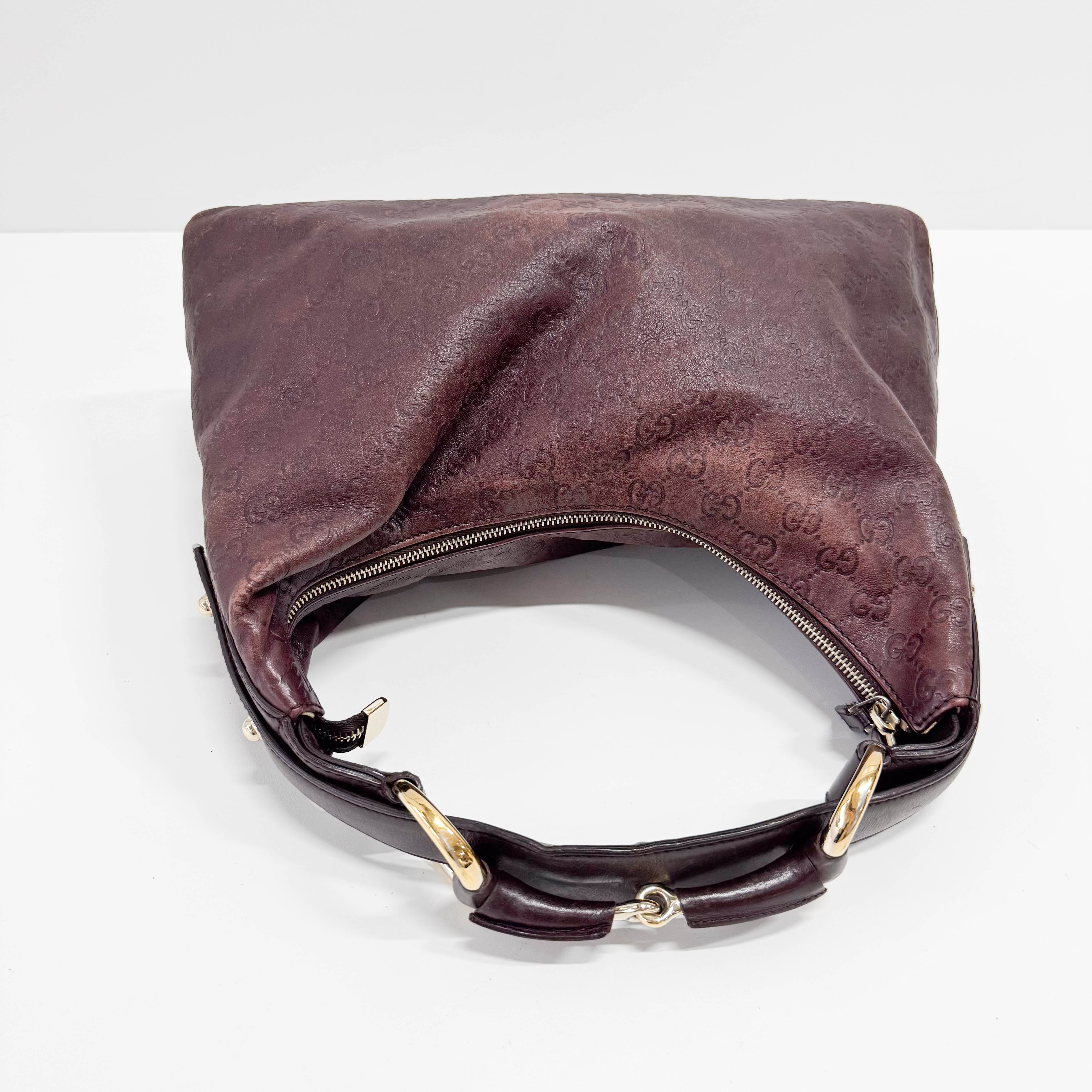 Horsebit Brown GG Canvas Bag