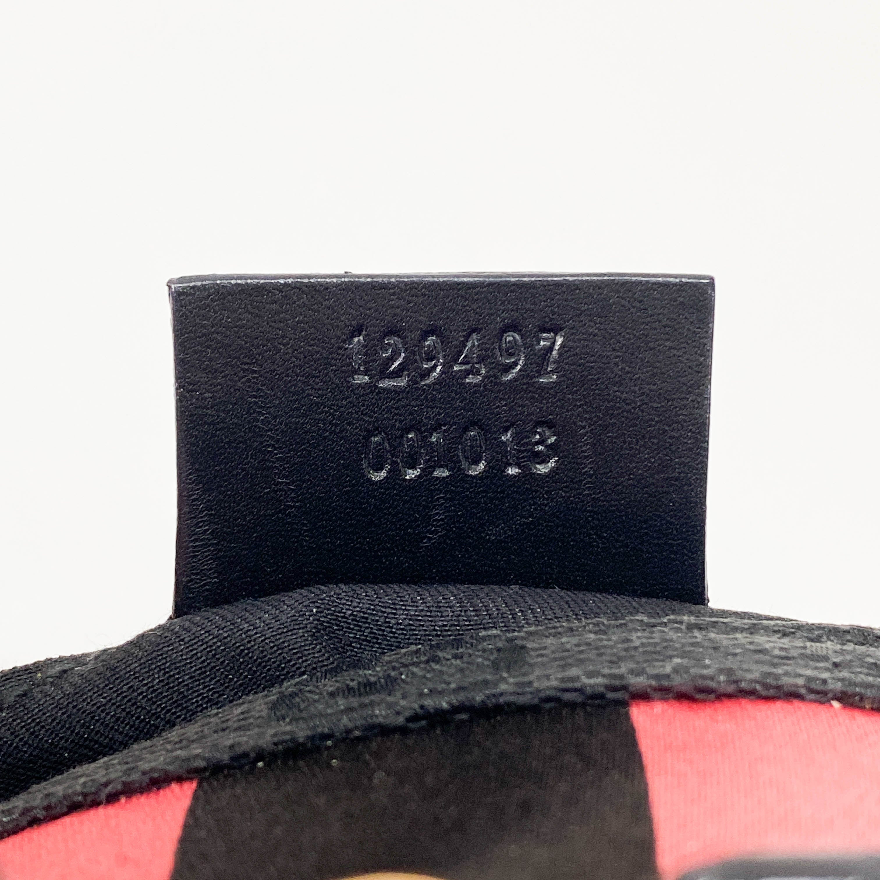 Horsebit Black GG Canvas Chain Shoulder Bag