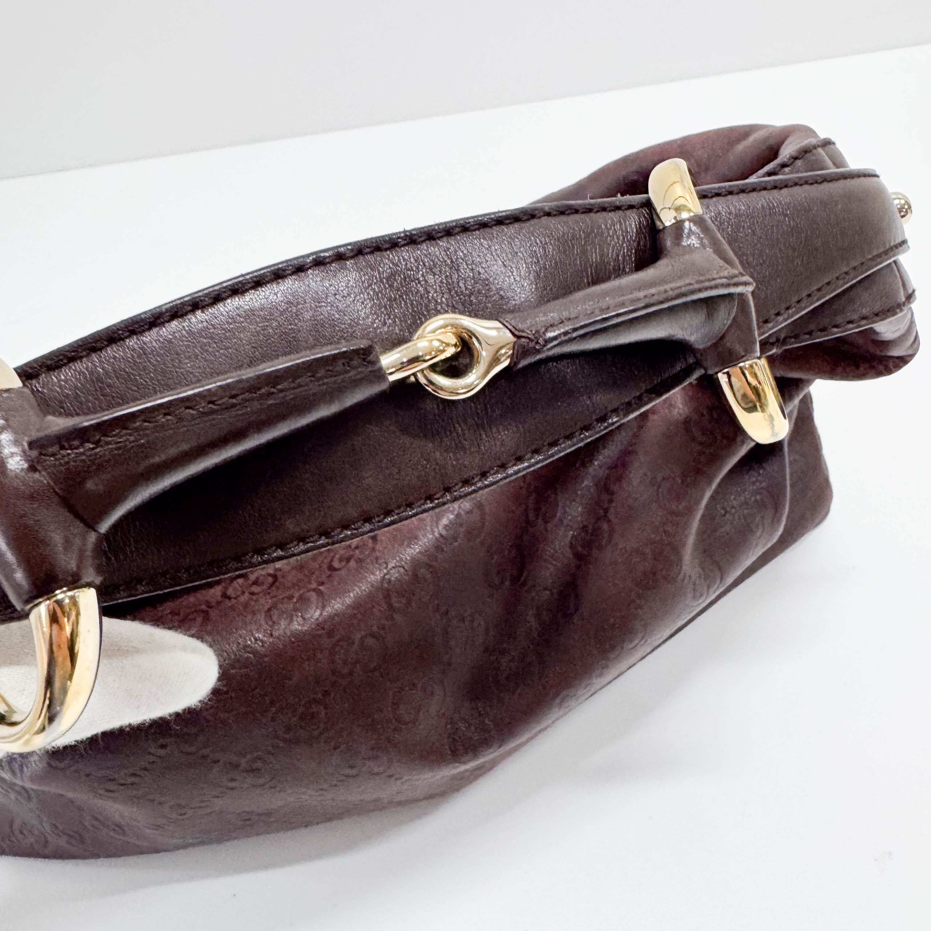 Horsebit Brown GG Canvas Bag