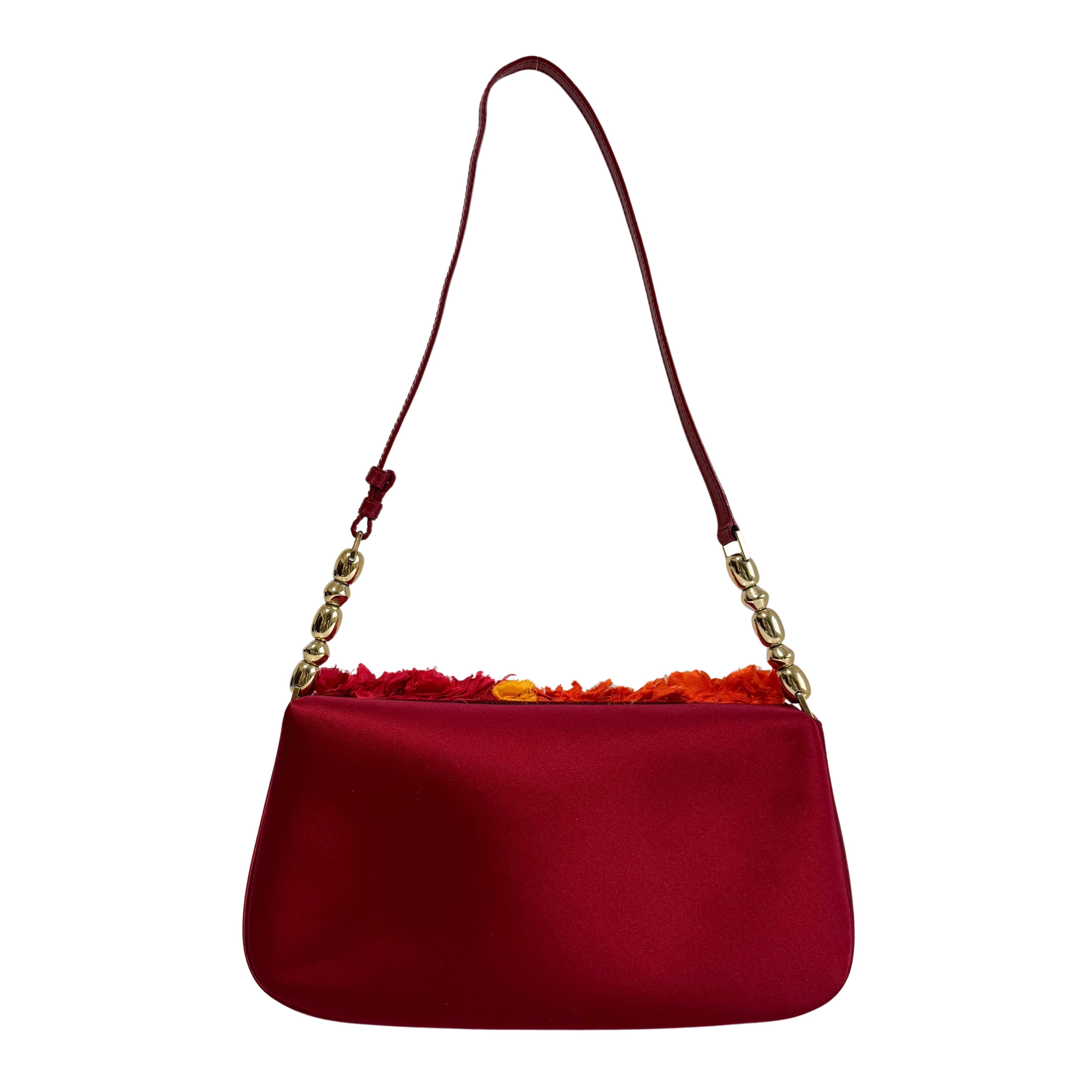 Malice Pearl Chain Silk Burgundy
Multicolor Shoulder Bag