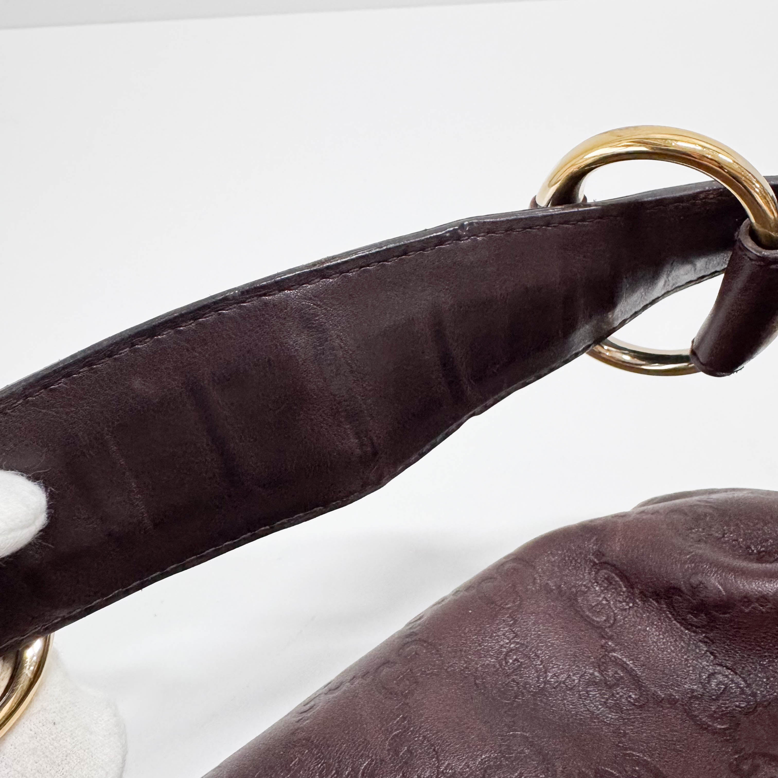 Horsebit Brown GG Canvas Bag