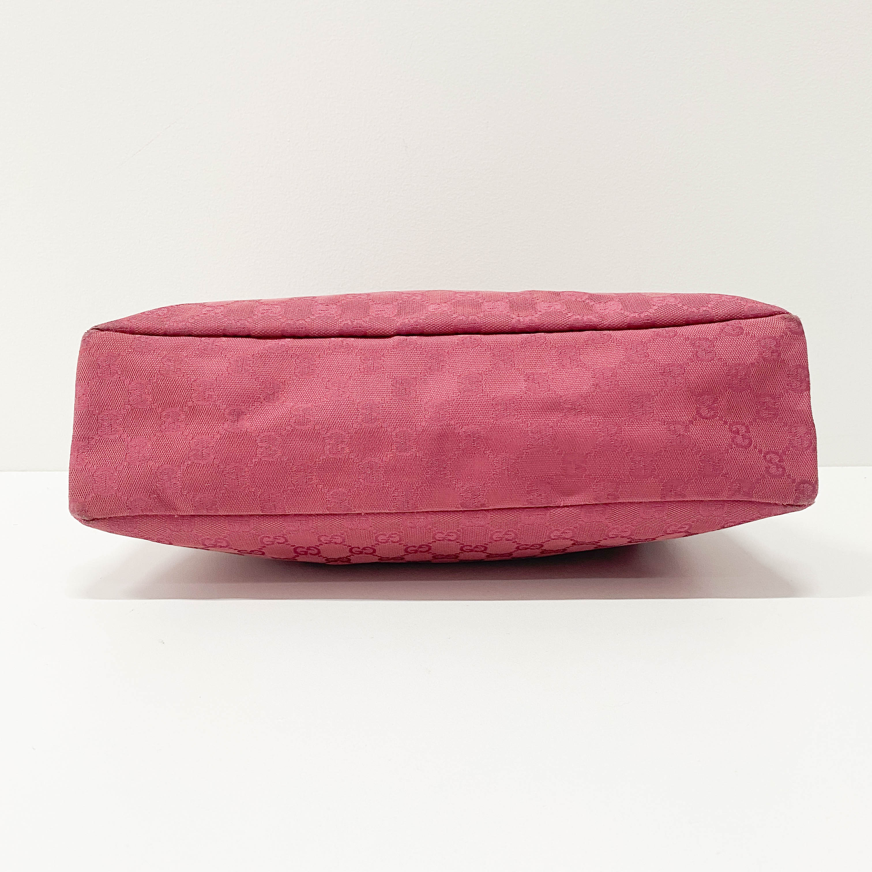 Horsebit Magenta GG Canvas Bag