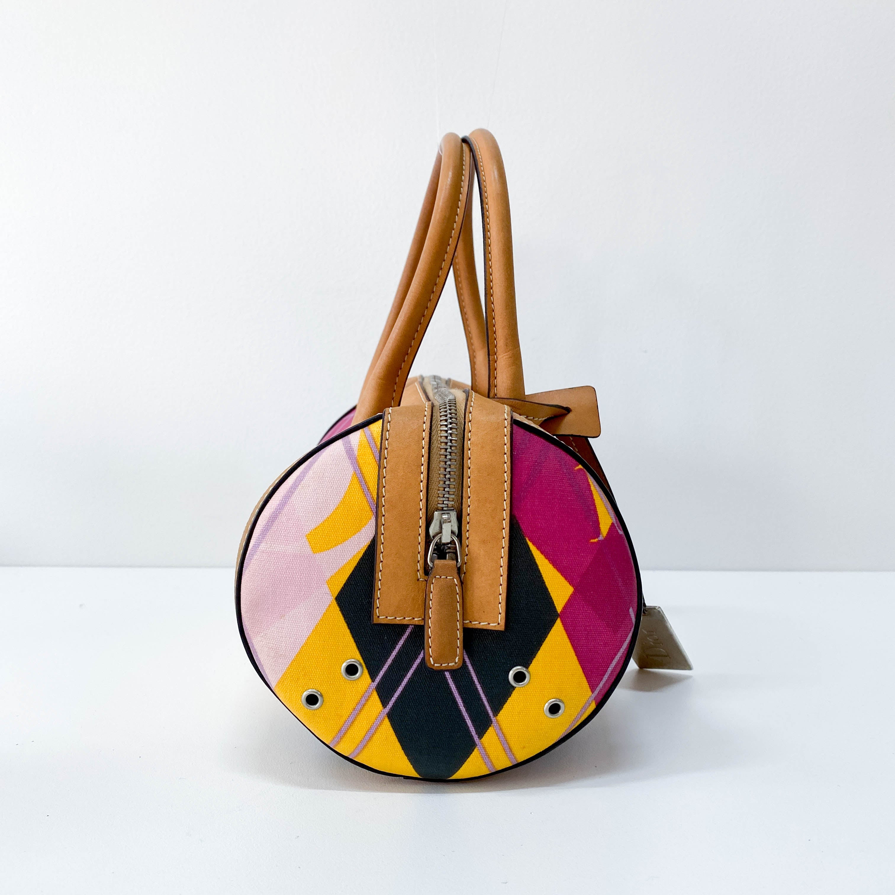 Boston Mini Multi-Colour Coated Canvas Handbag