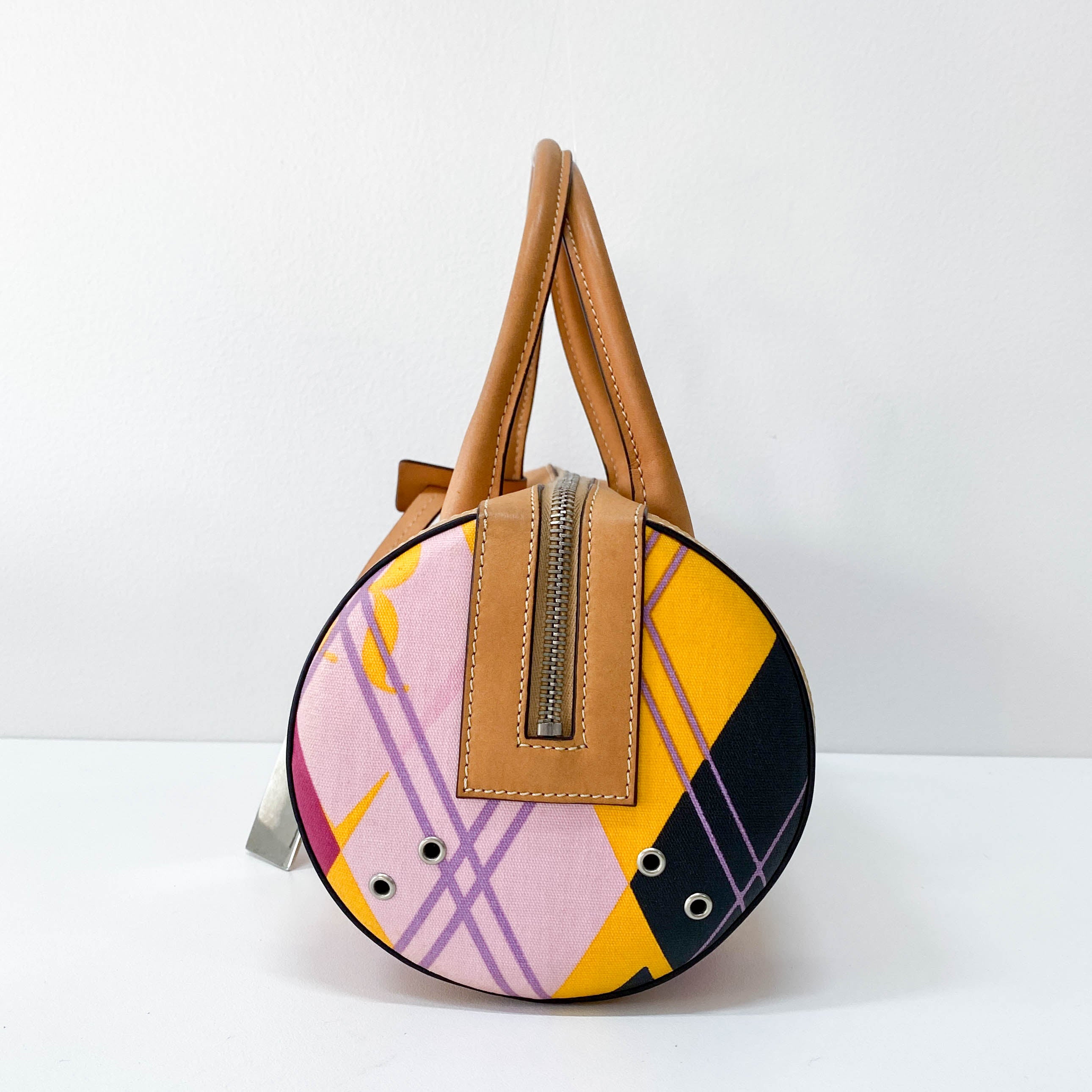 Boston Mini Multi-Colour Coated Canvas Handbag