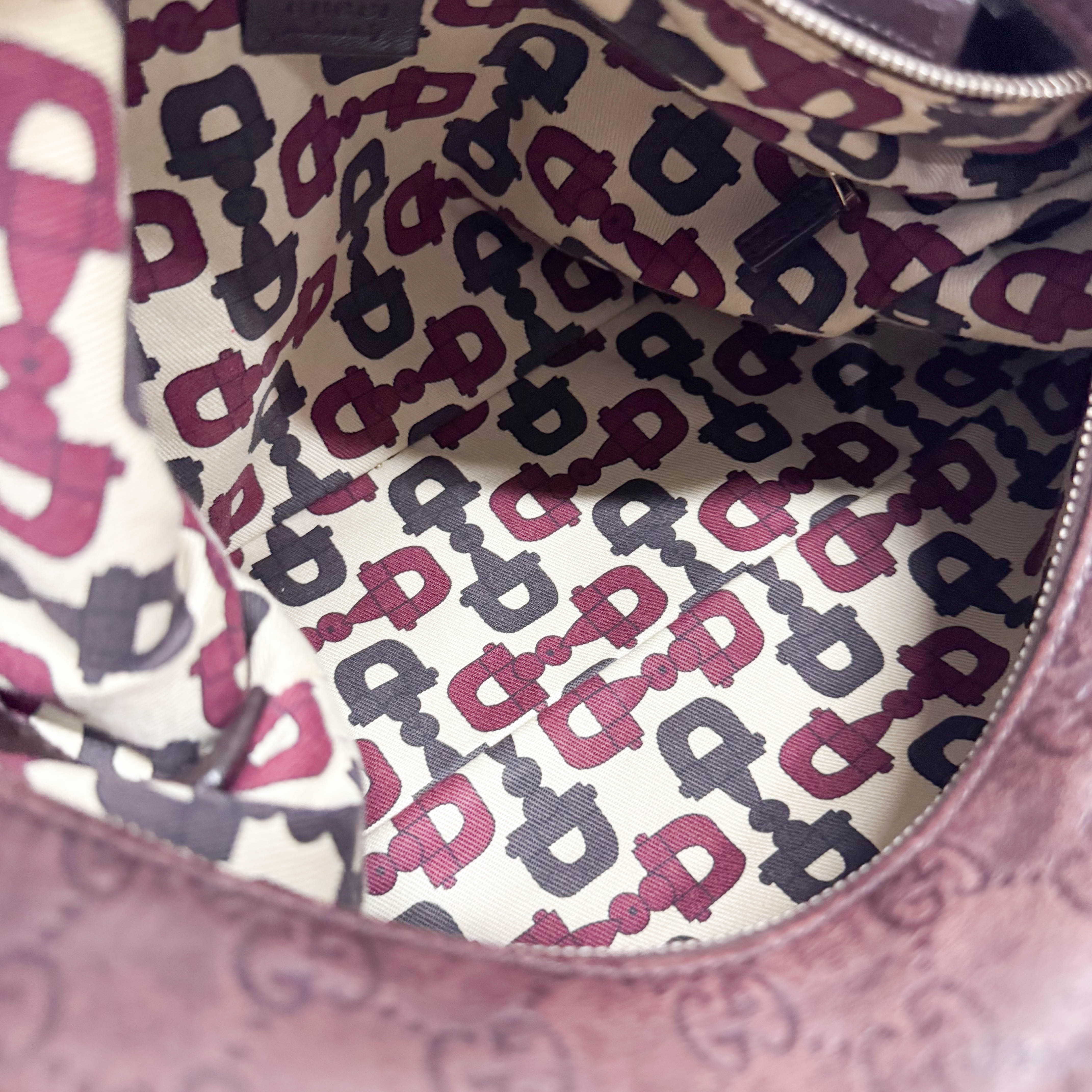 Horsebit Brown GG Canvas Bag