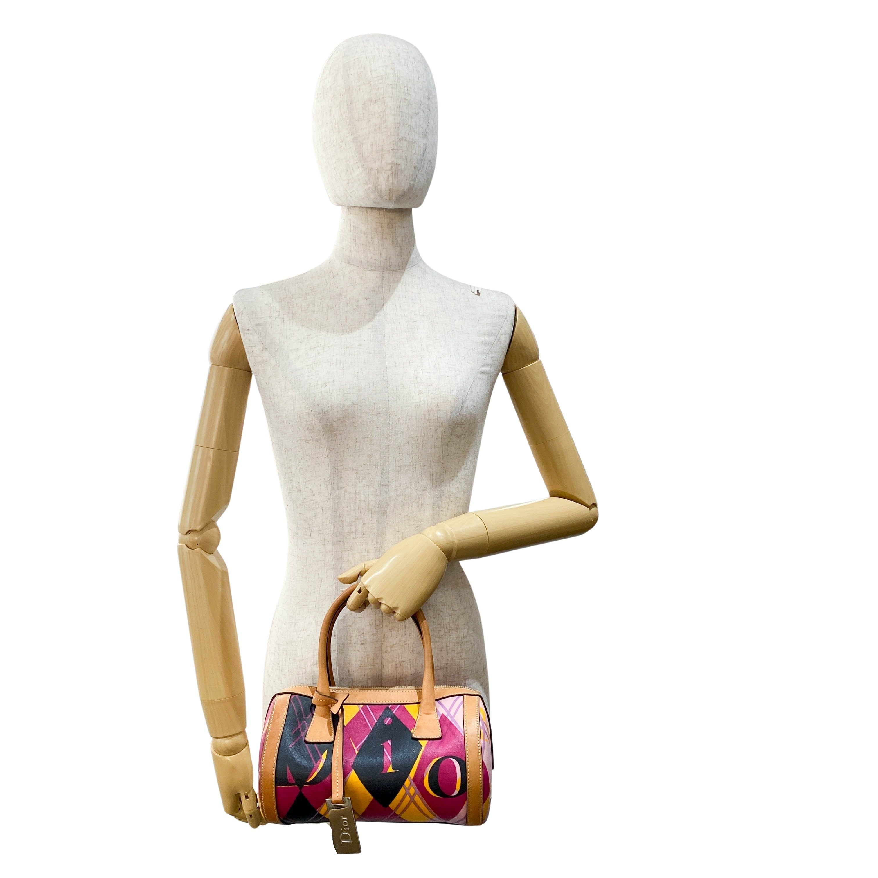 Boston Mini Multi-Colour Coated Canvas Handbag