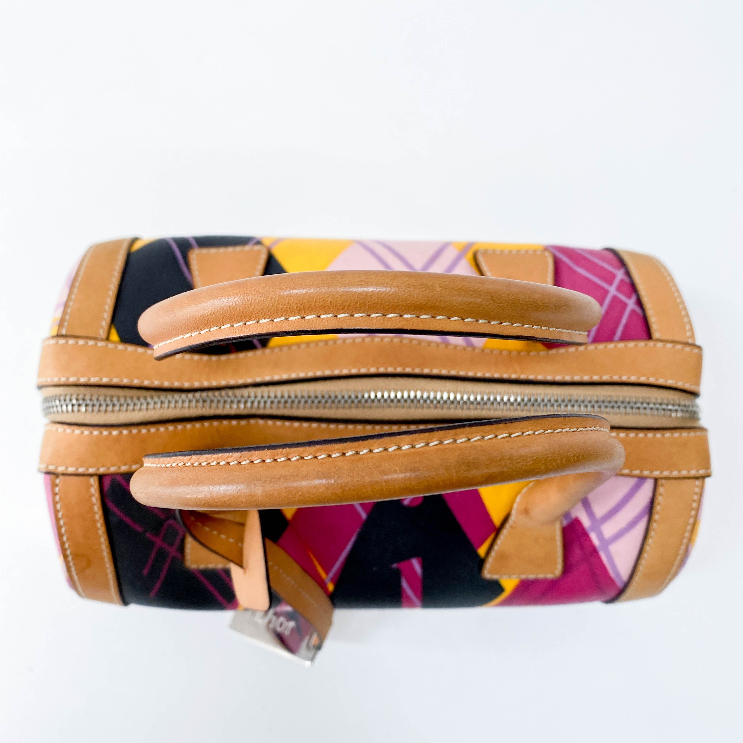 Boston Mini Multi-Colour Coated Canvas Handbag