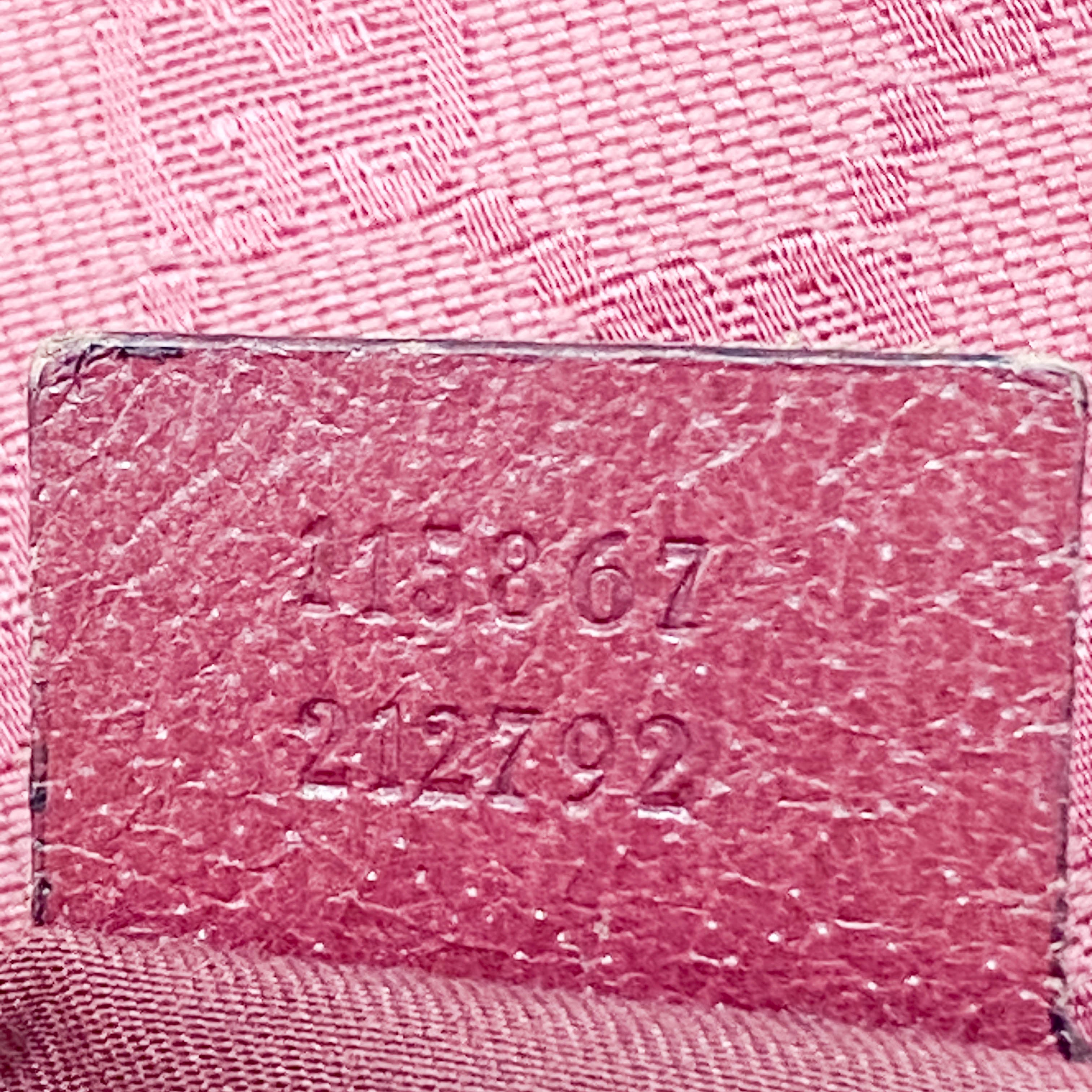 Horsebit Magenta GG Canvas Bag