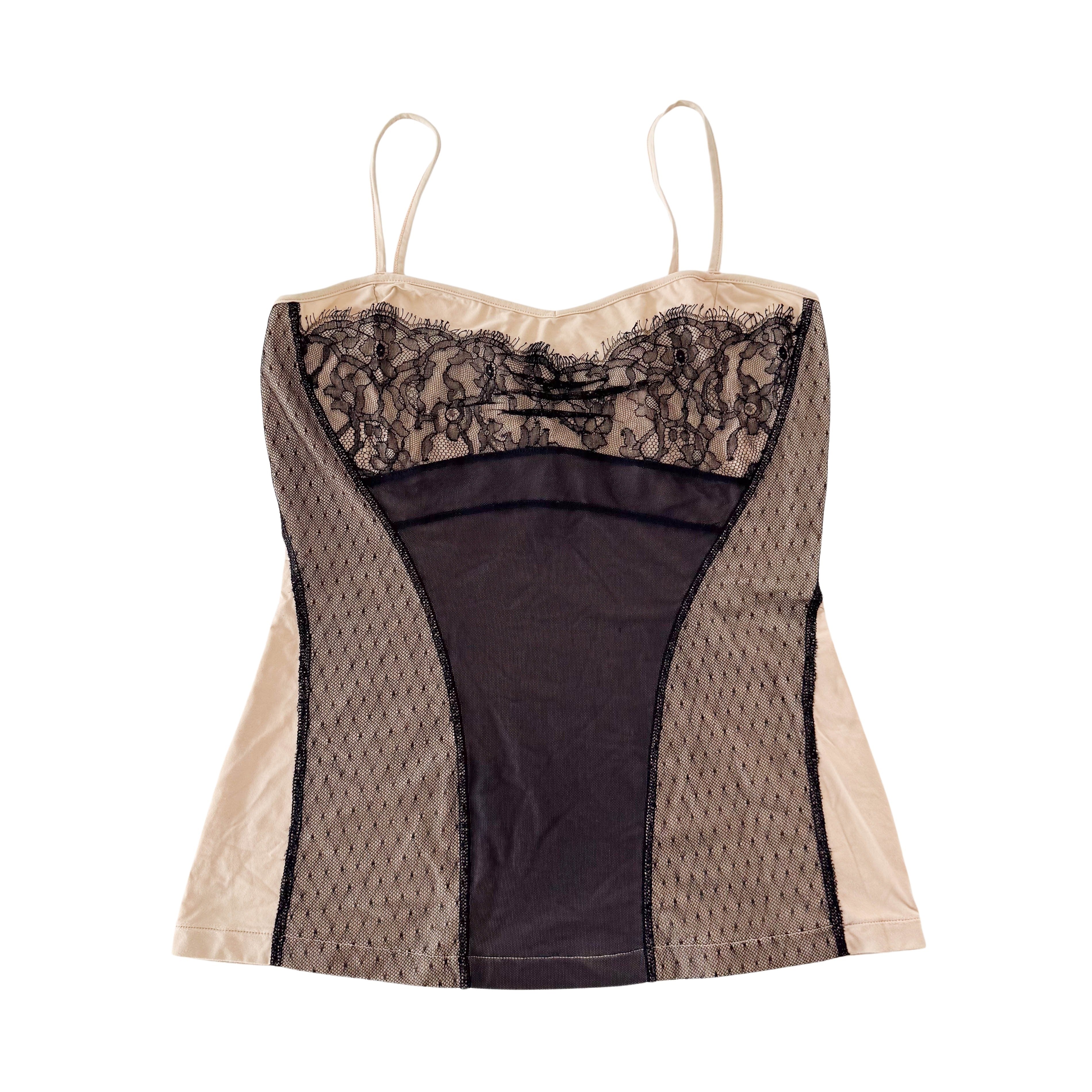 Galliano Size 6 Neutral Polyamide Camisole