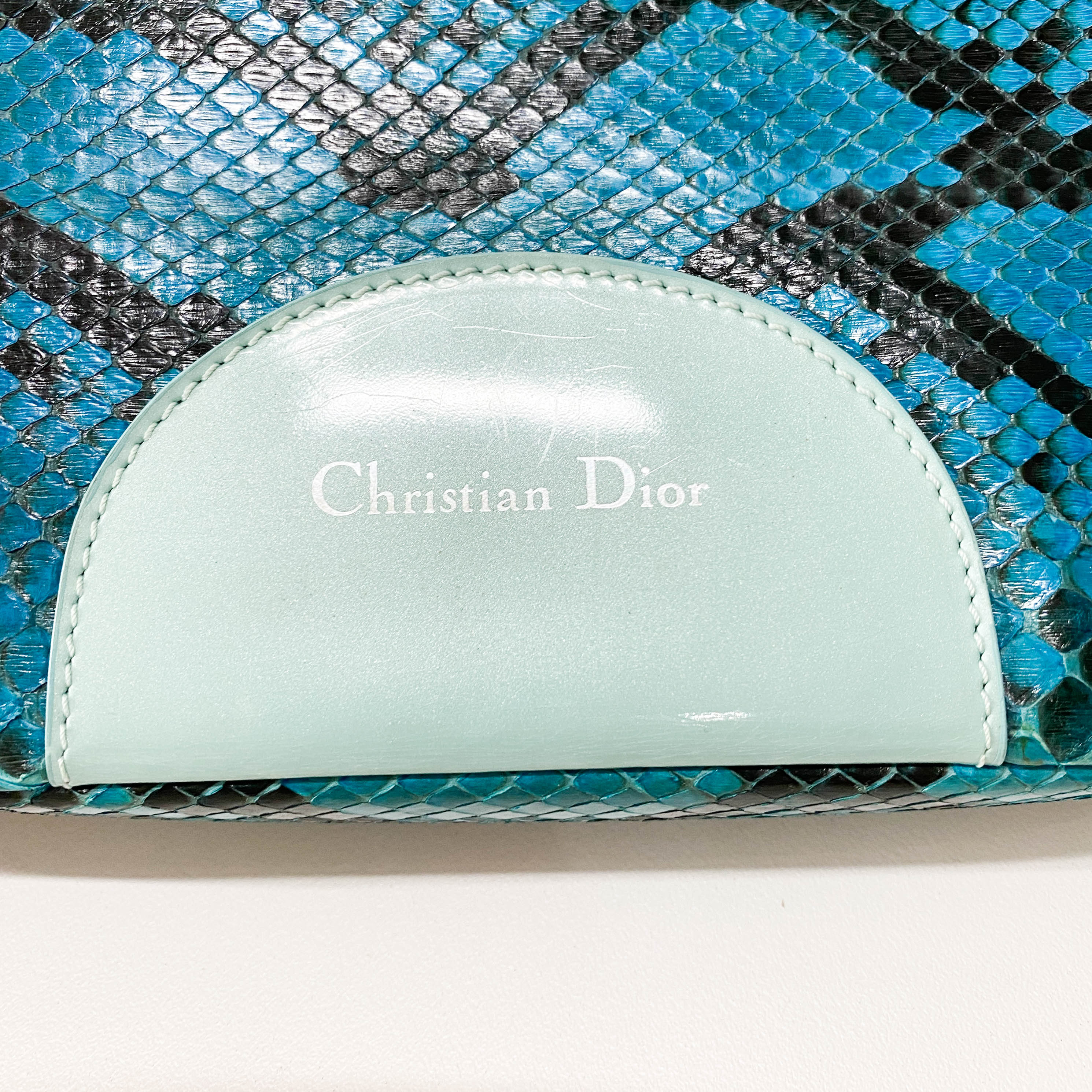 Malice Pearl Blue Leather Shoulder Bag