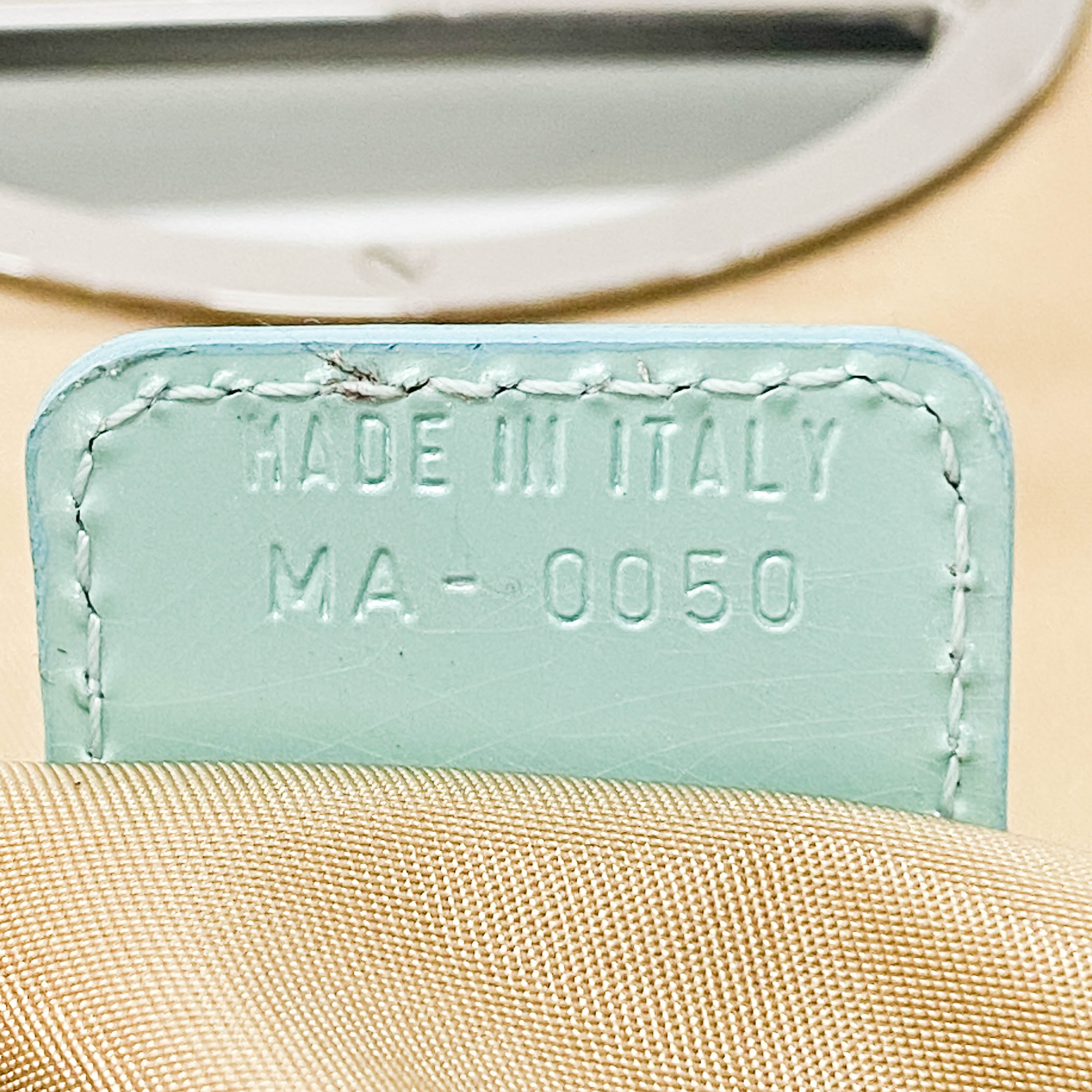 Malice Pearl Blue Leather Shoulder Bag