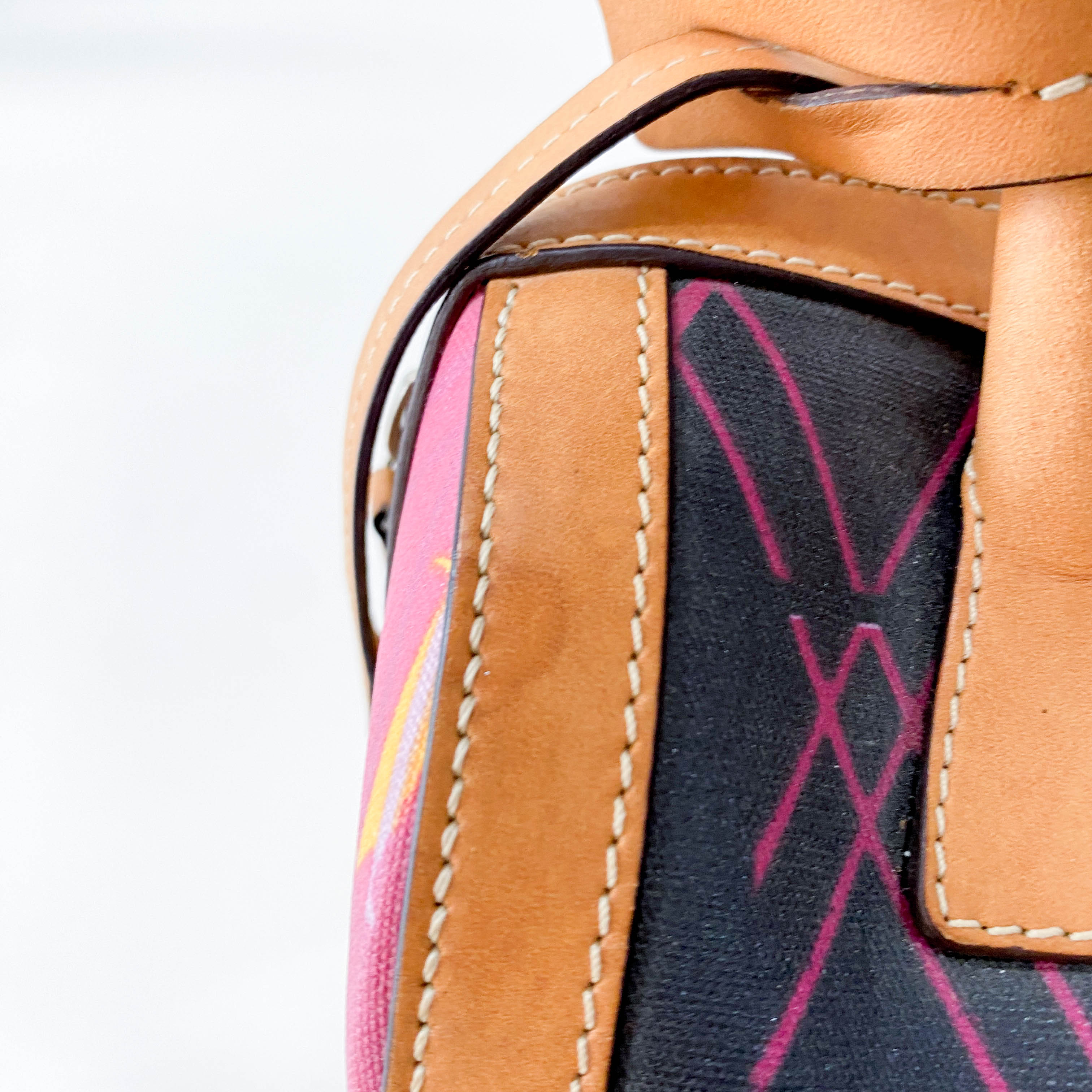 Boston Mini Multi-Colour Coated Canvas Handbag