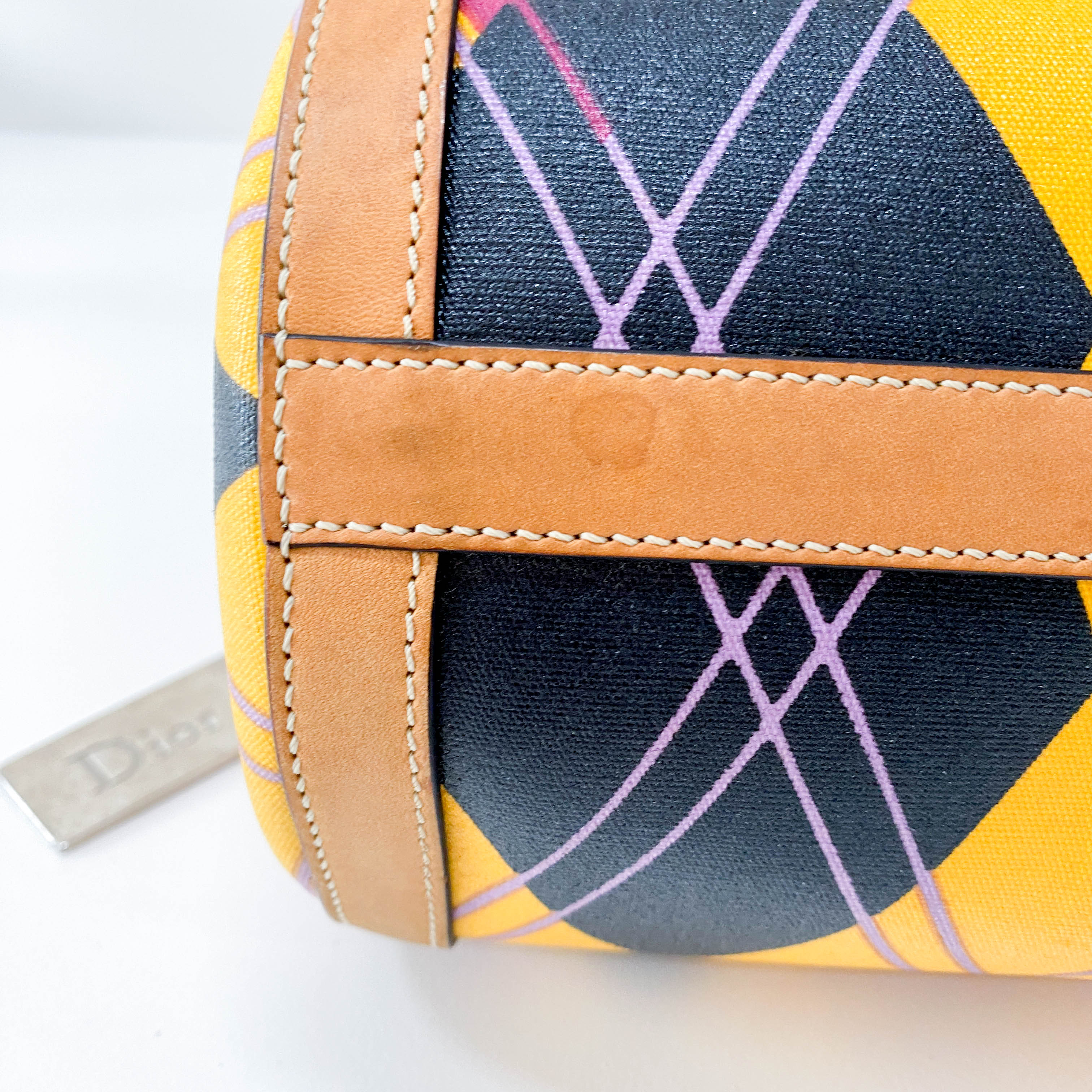 Boston Mini Multi-Colour Coated Canvas Handbag