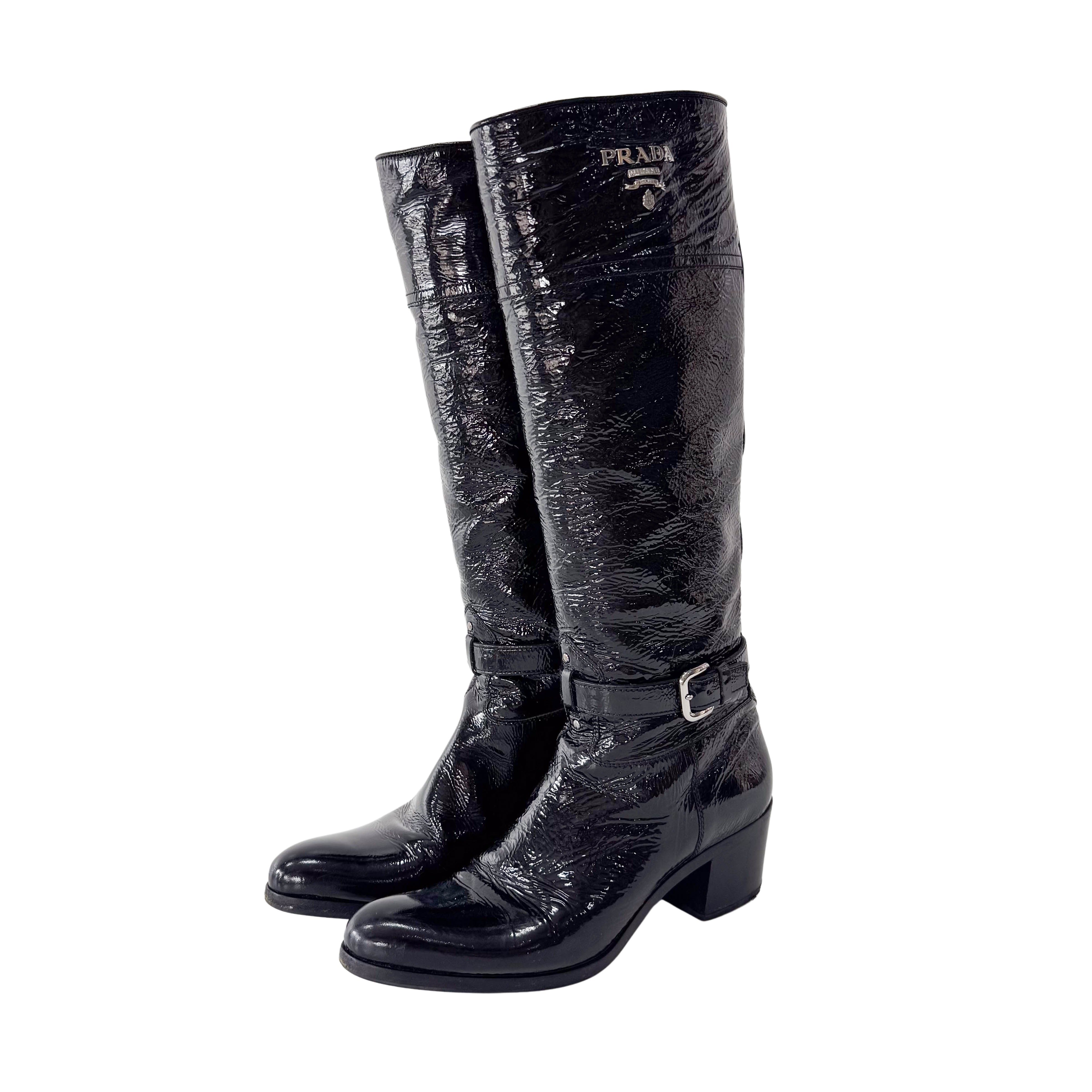 Patant Leather Boots