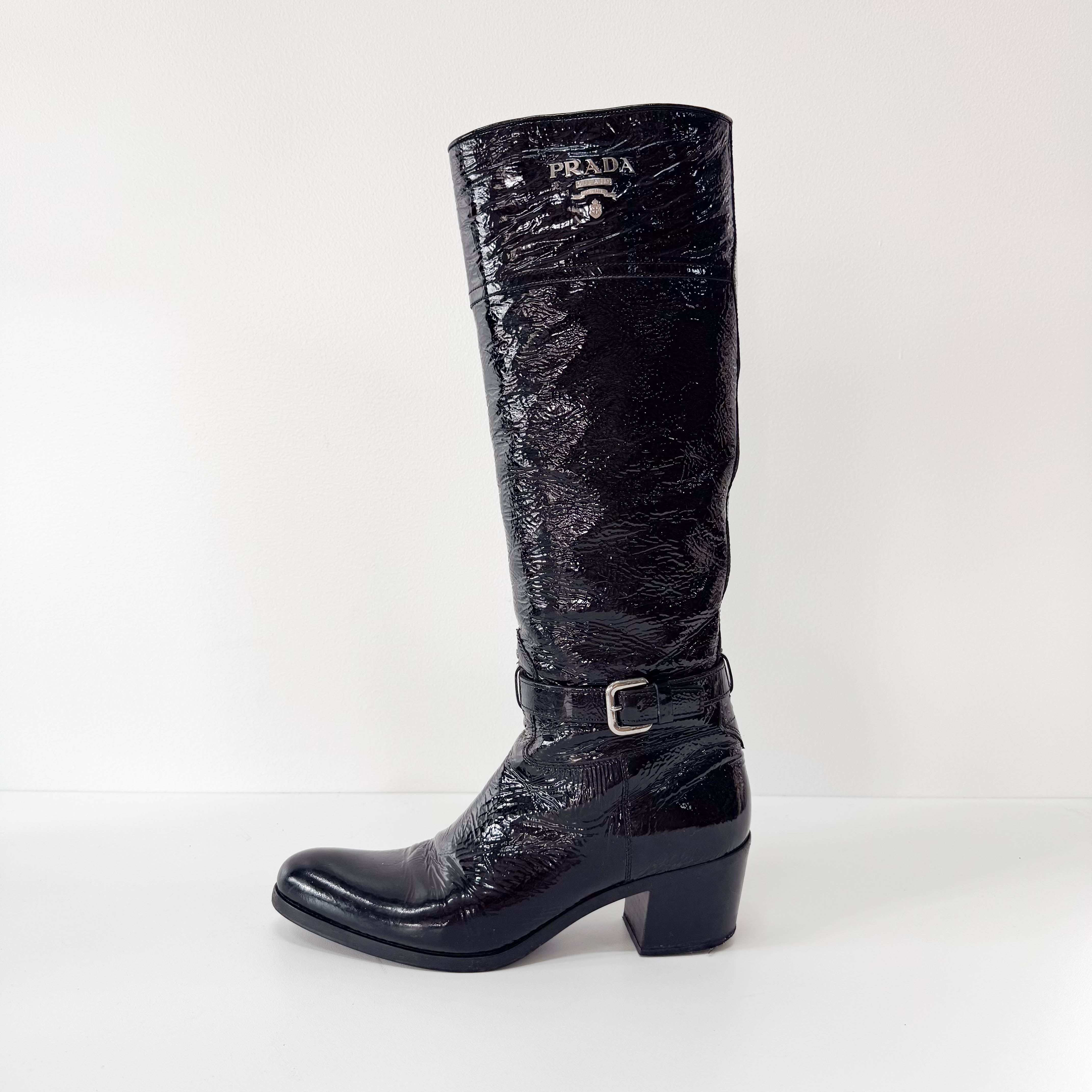 Patant Leather Boots