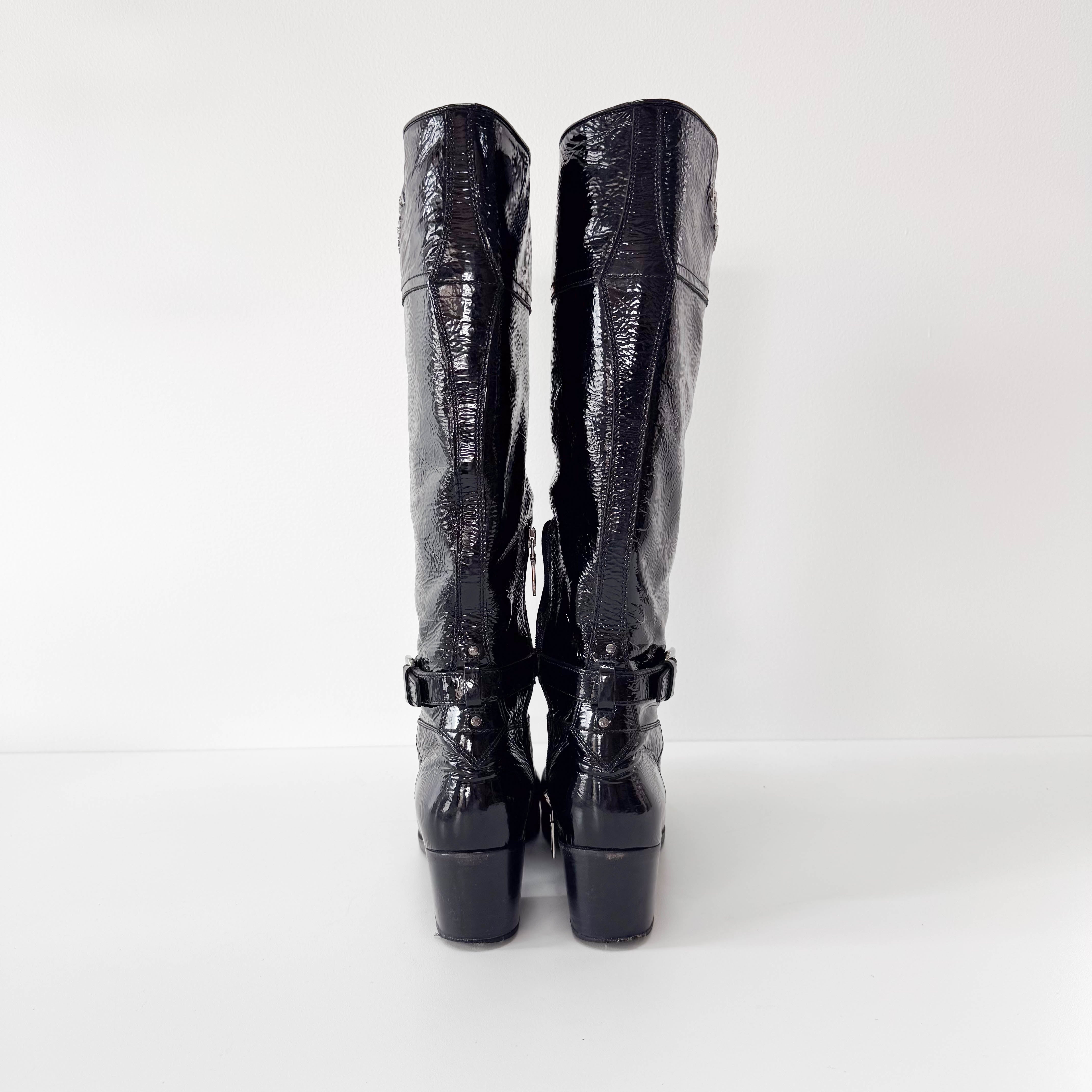 Patant Leather Boots