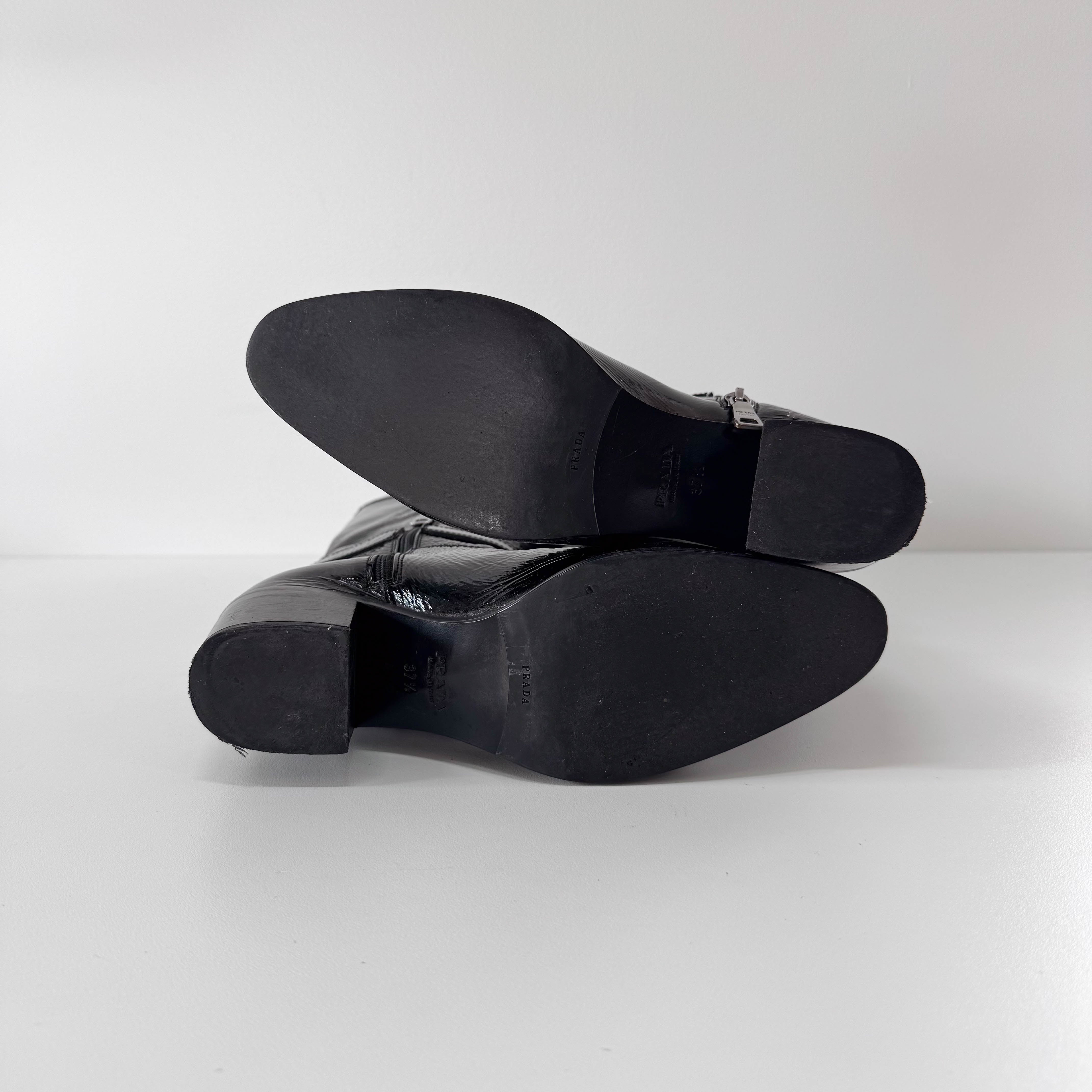 Patant Leather Boots