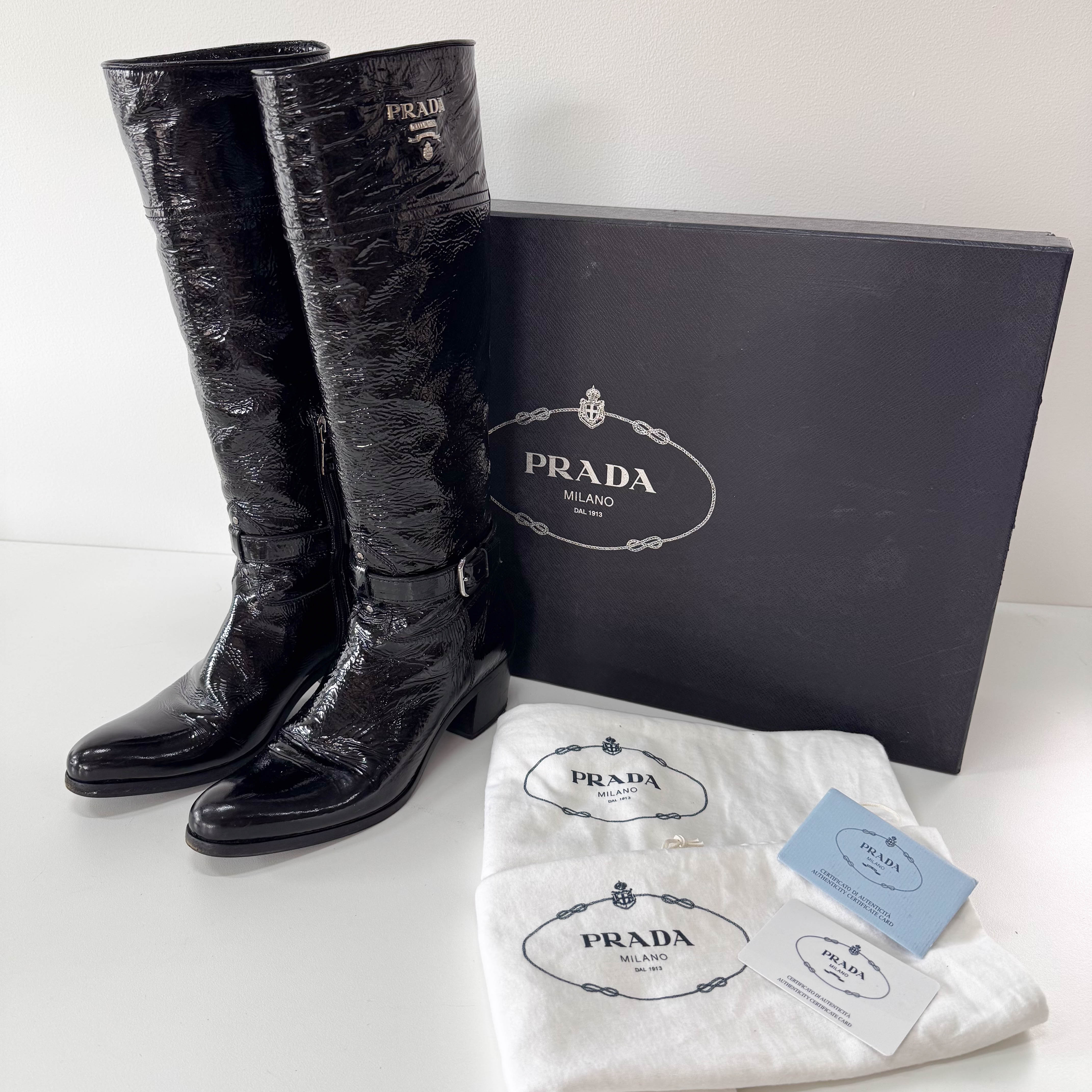 Patant Leather Boots