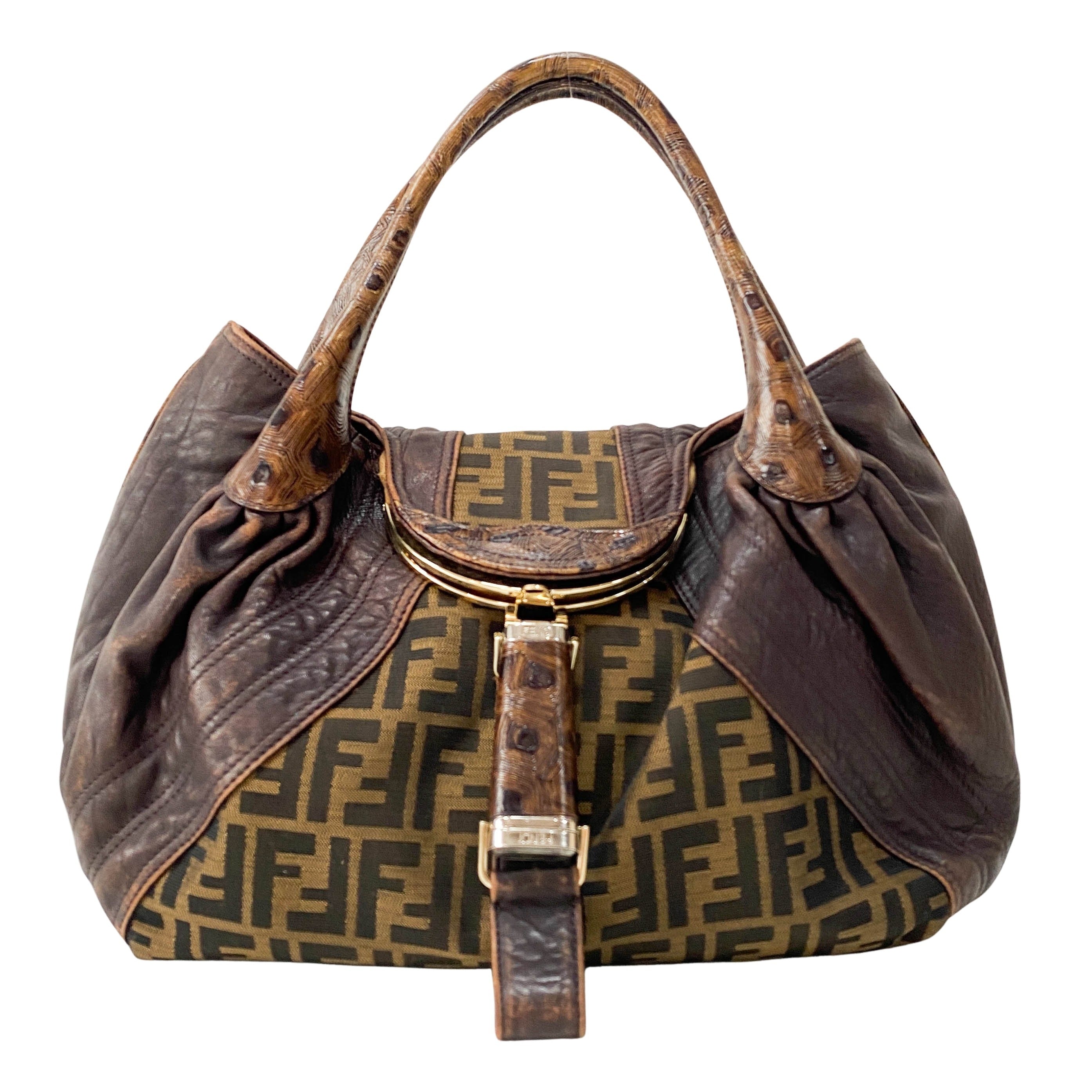Spy Brown Leather Shoulder Bag