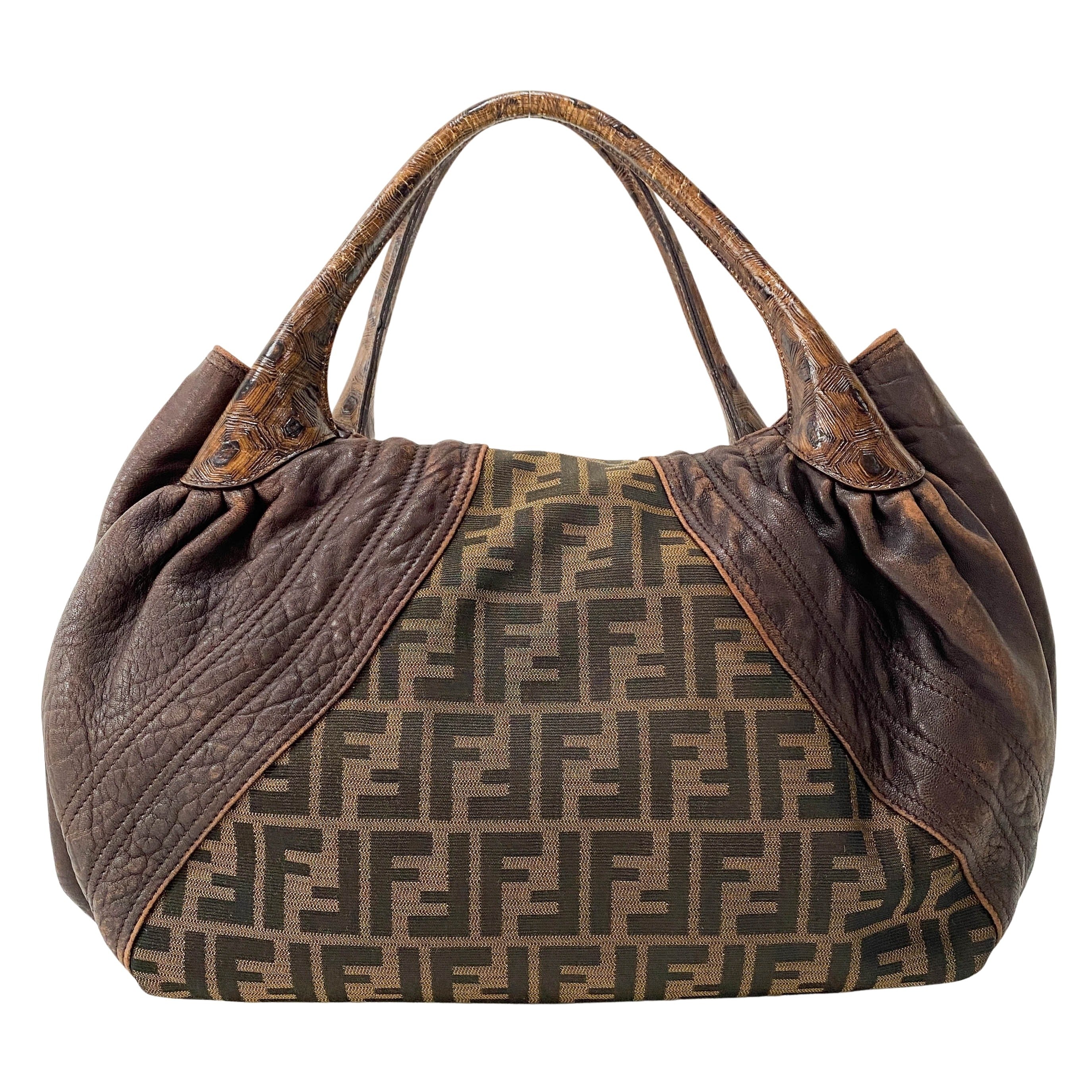 Spy Brown Leather Shoulder Bag