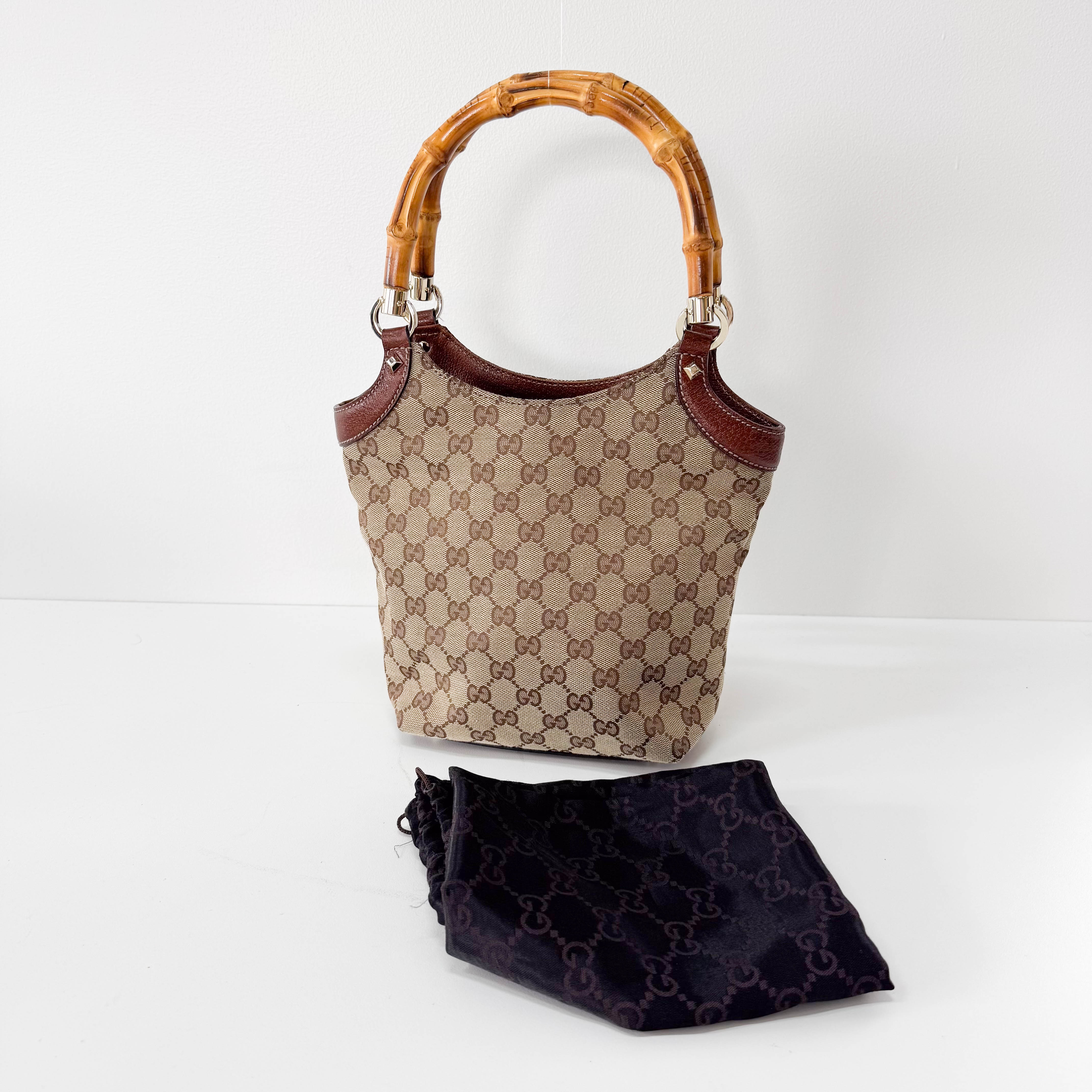 Bamboo Yellow GG Canvas Bag