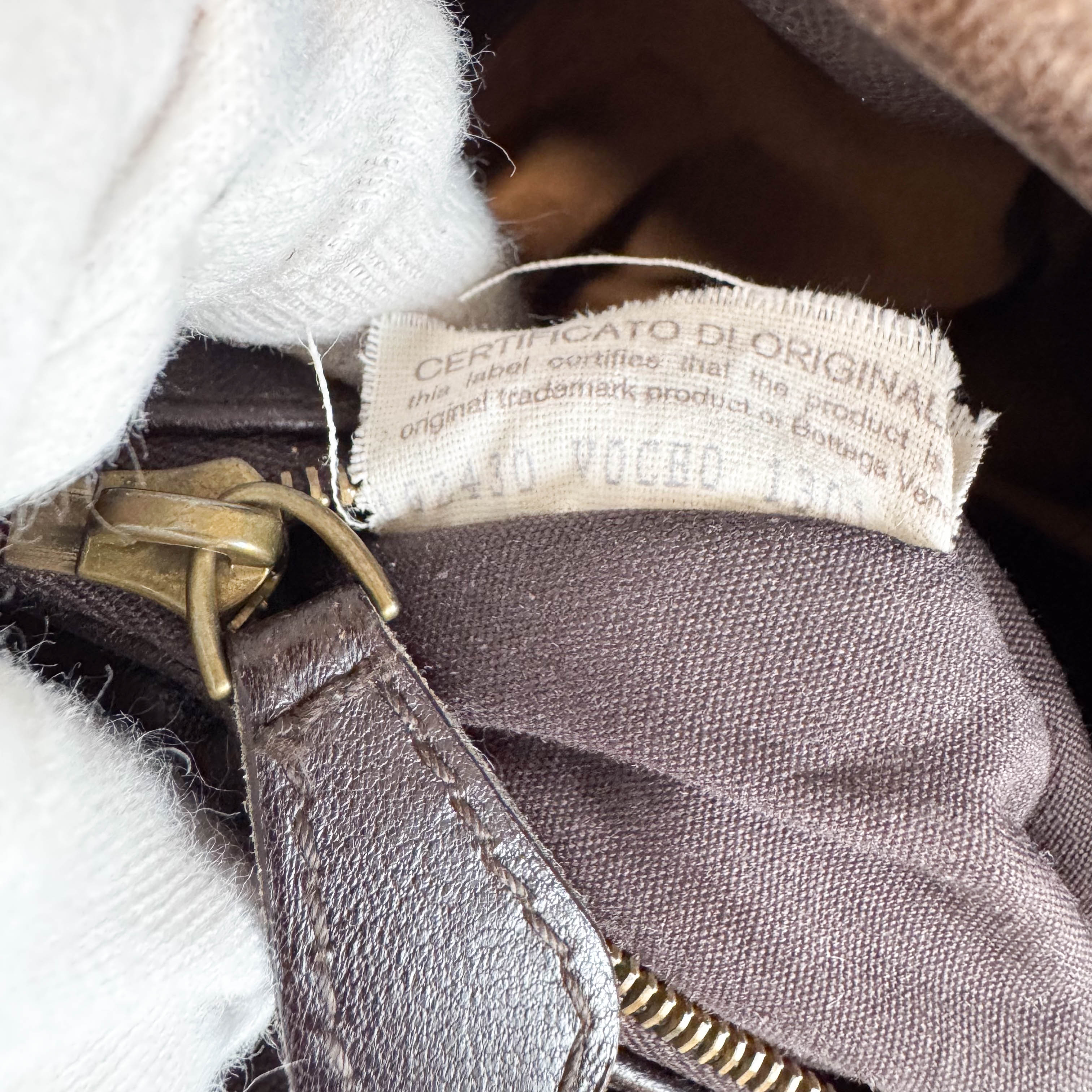 Brown Intrecciato Leather Shoulder Bag