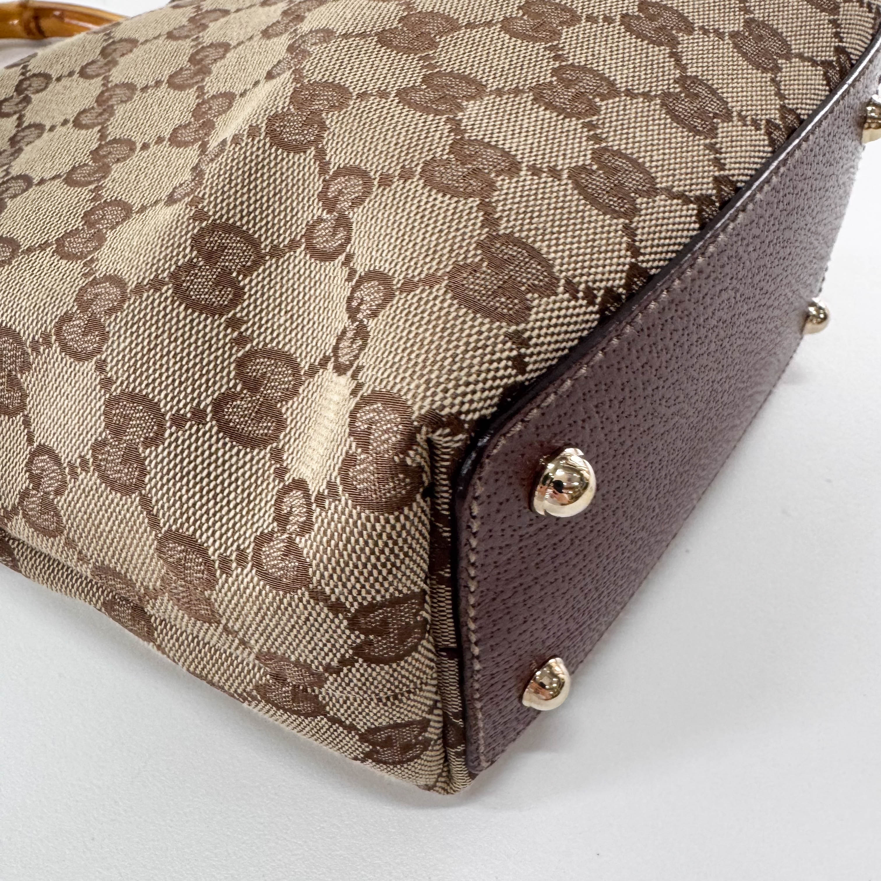 Bamboo Yellow GG Canvas Bag