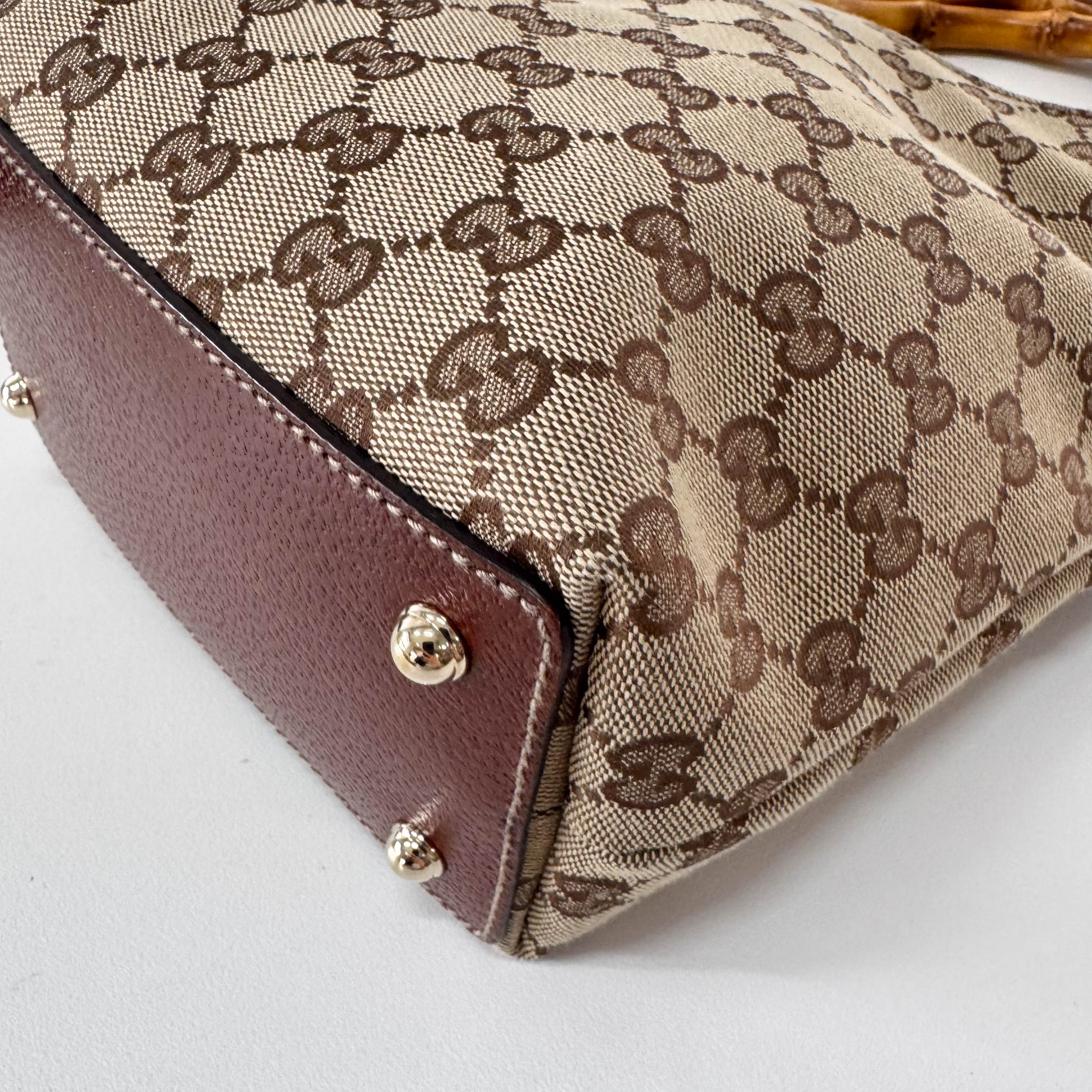 Bamboo Yellow GG Canvas Bag