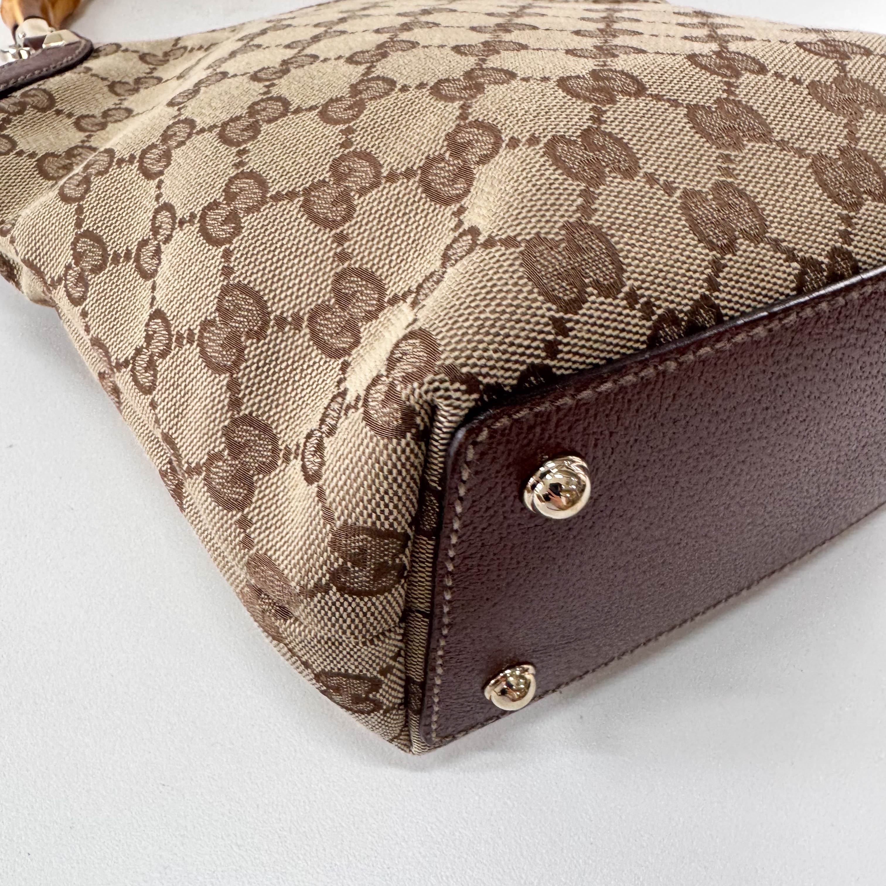 Bamboo Yellow GG Canvas Bag