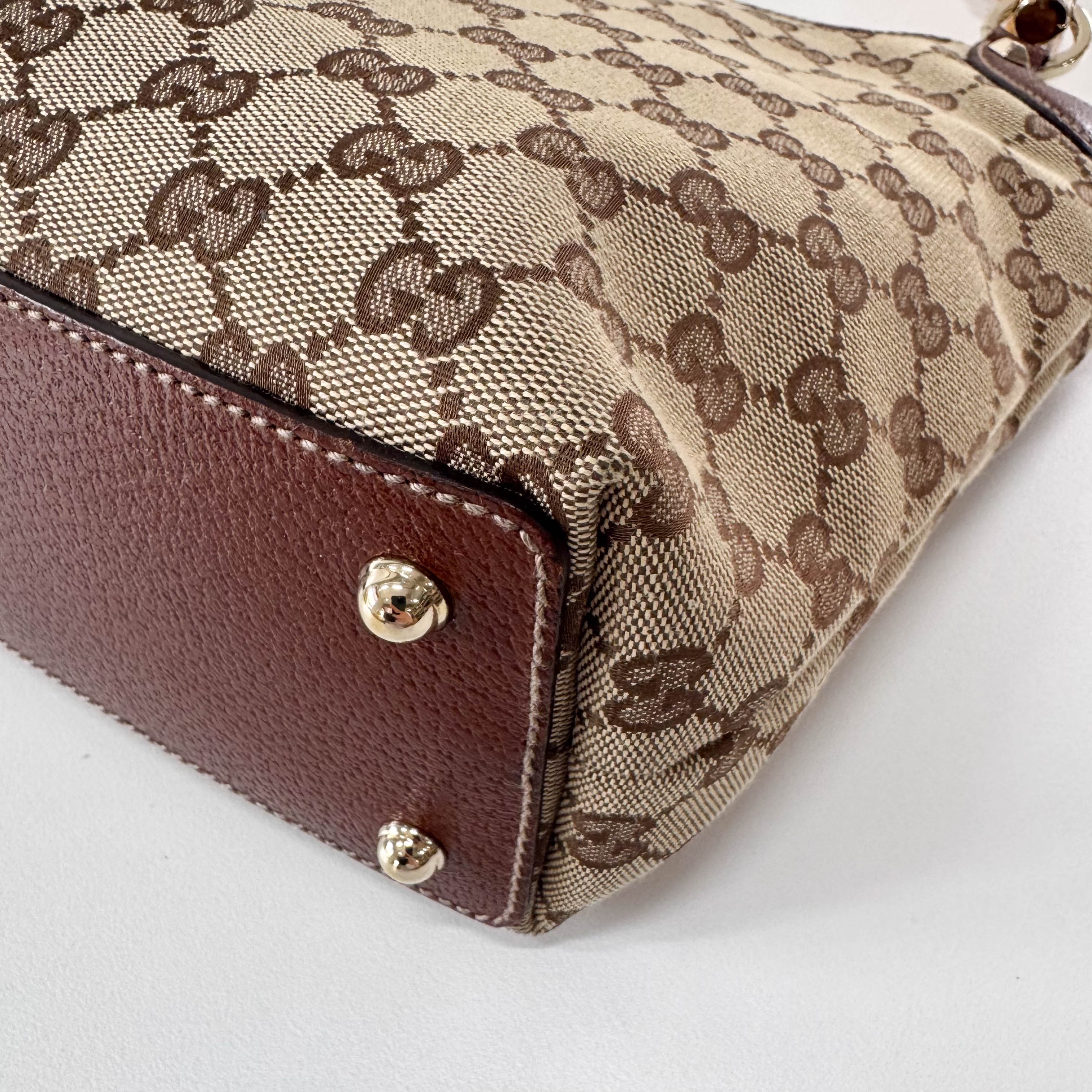 Bamboo Yellow GG Canvas Bag