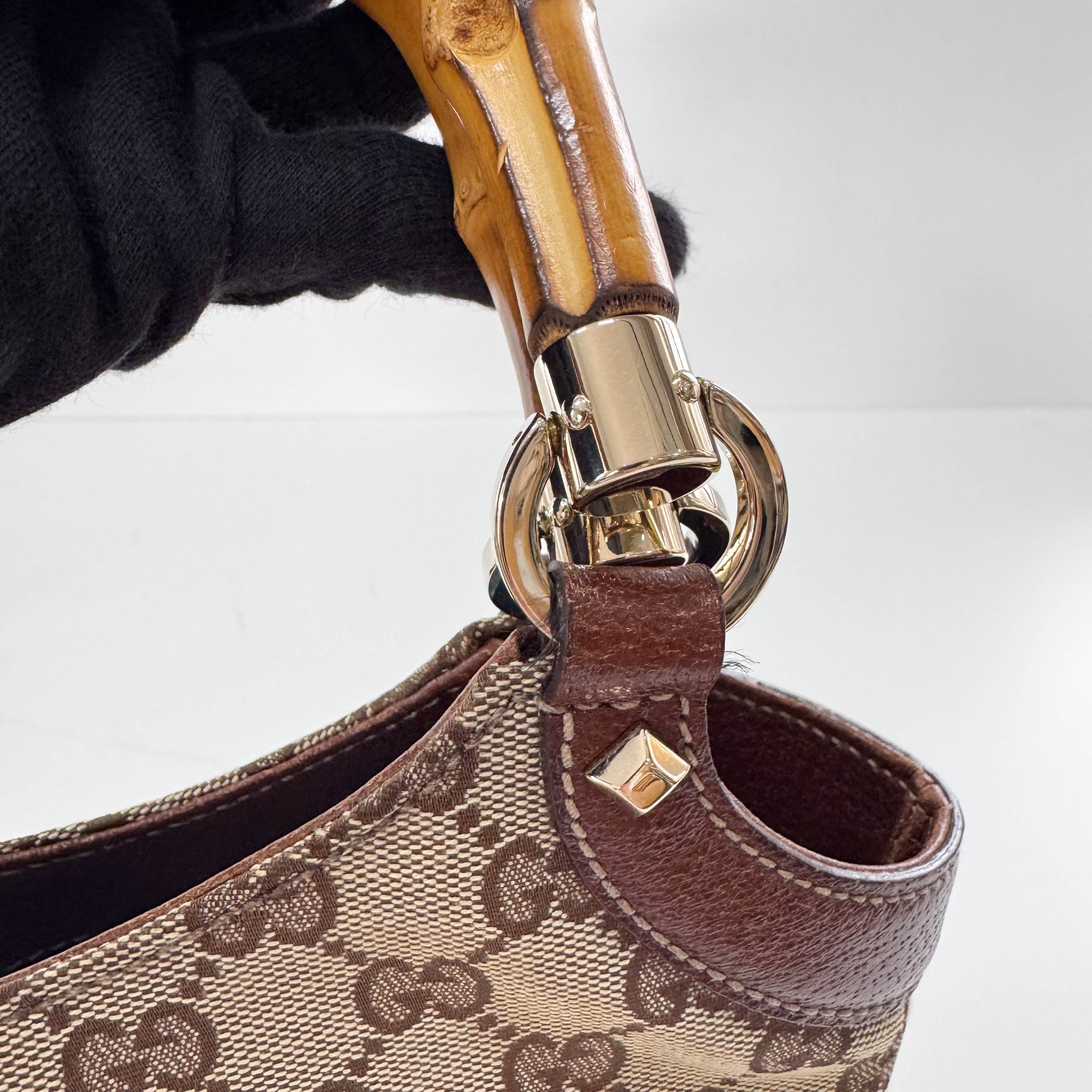 Bamboo Yellow GG Canvas Bag