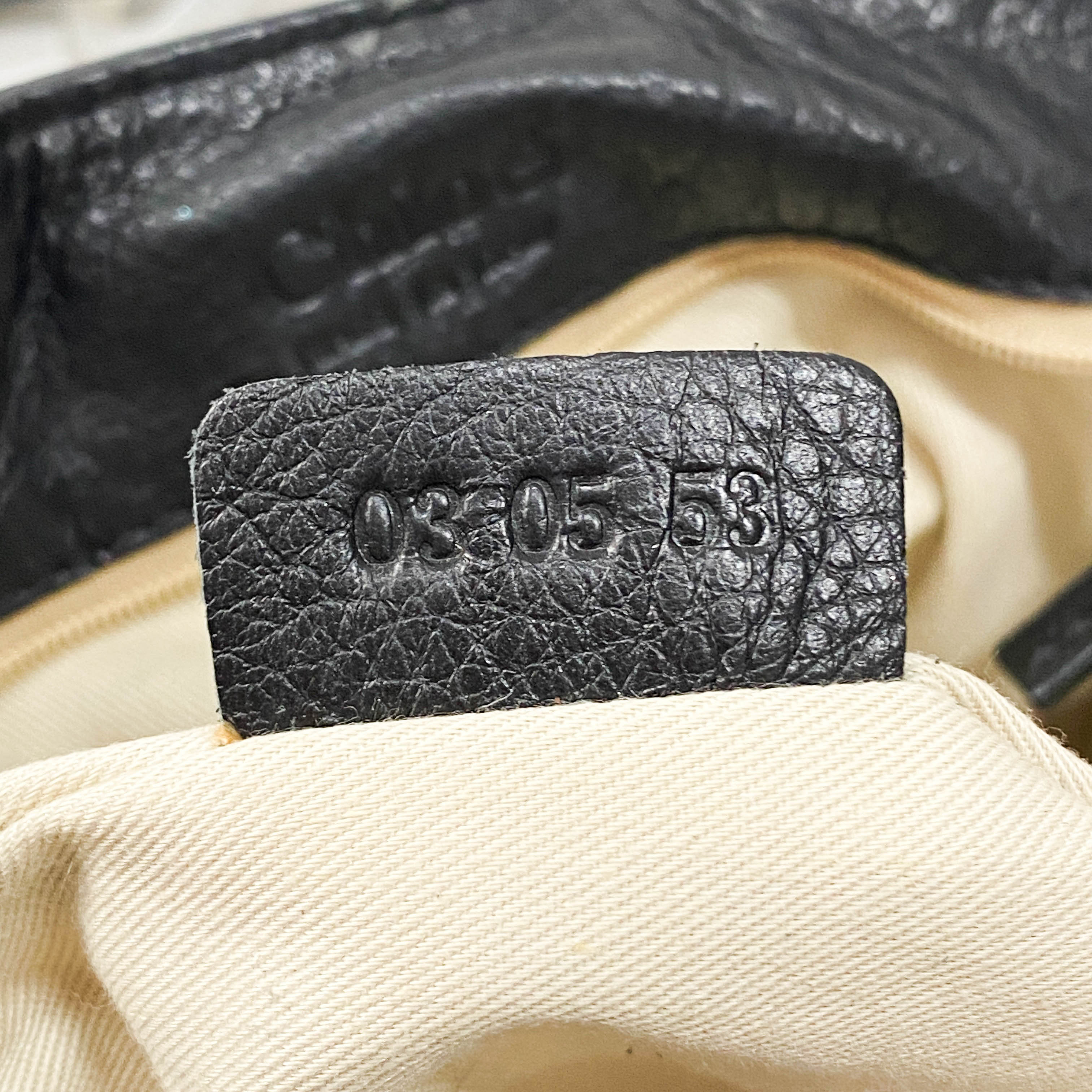 Paddington Black Leather Shoulder Bag