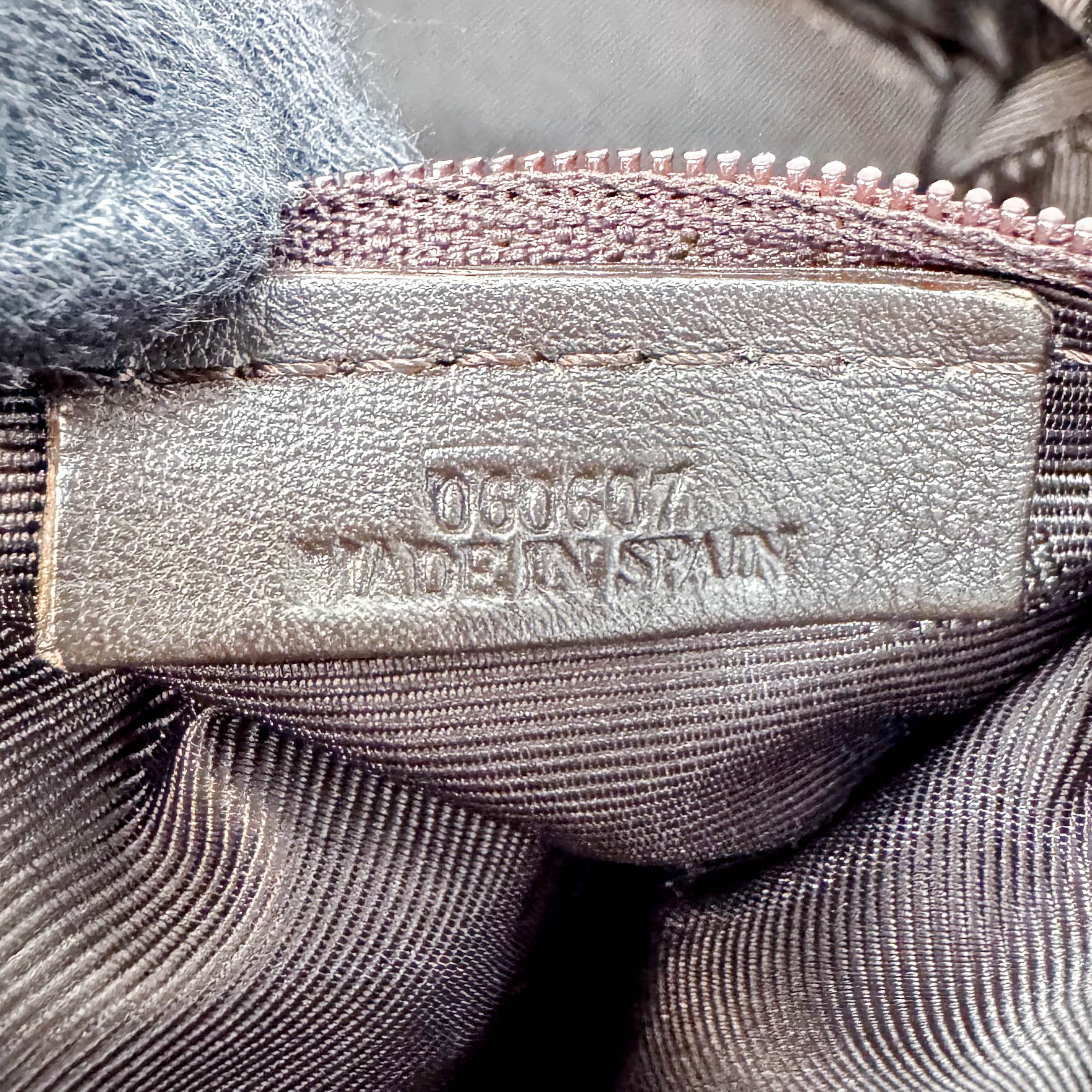 Anagram Red Suede with Loewe Badges Handle Bag