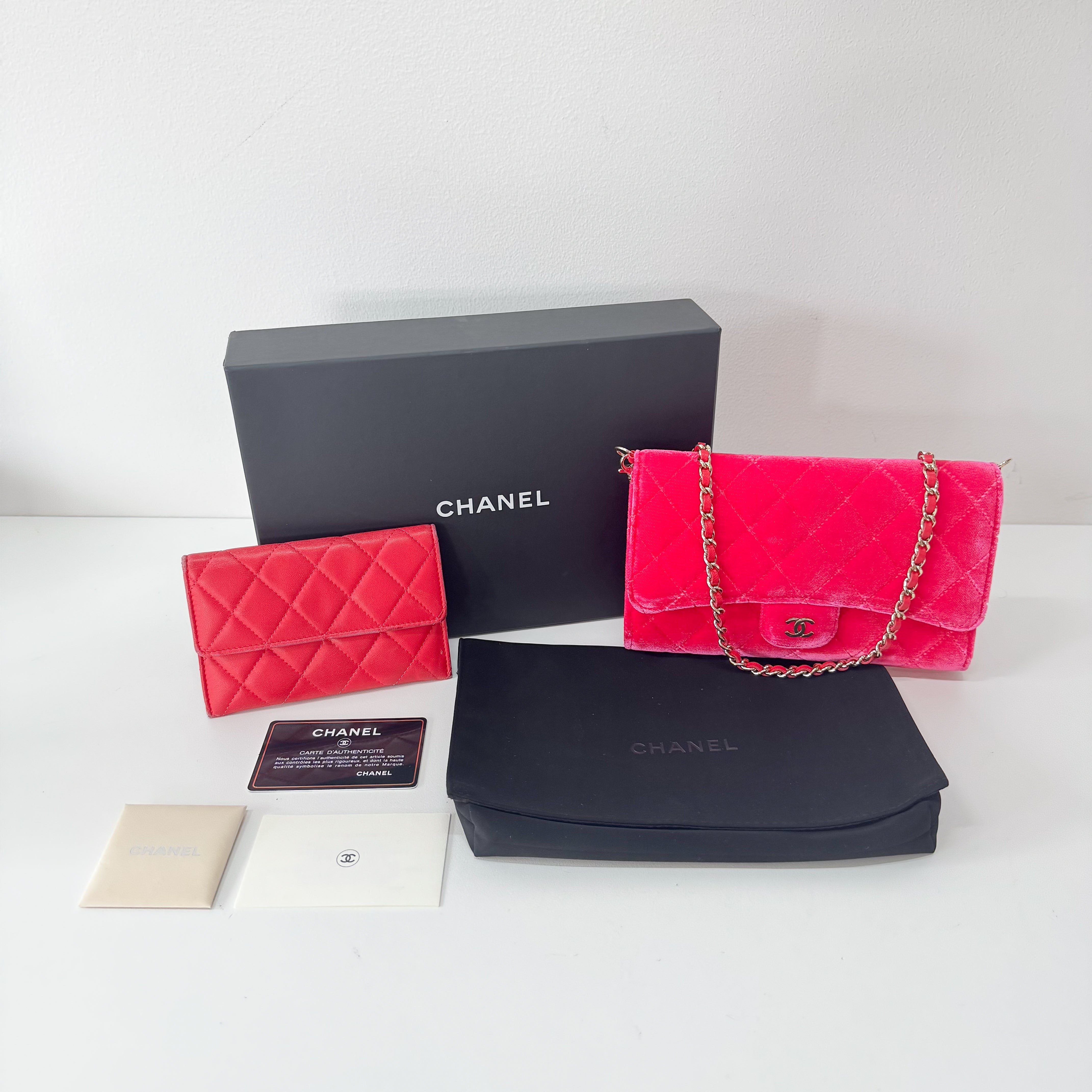 Matelassé Mini Pink Velvet Shoulder Bag