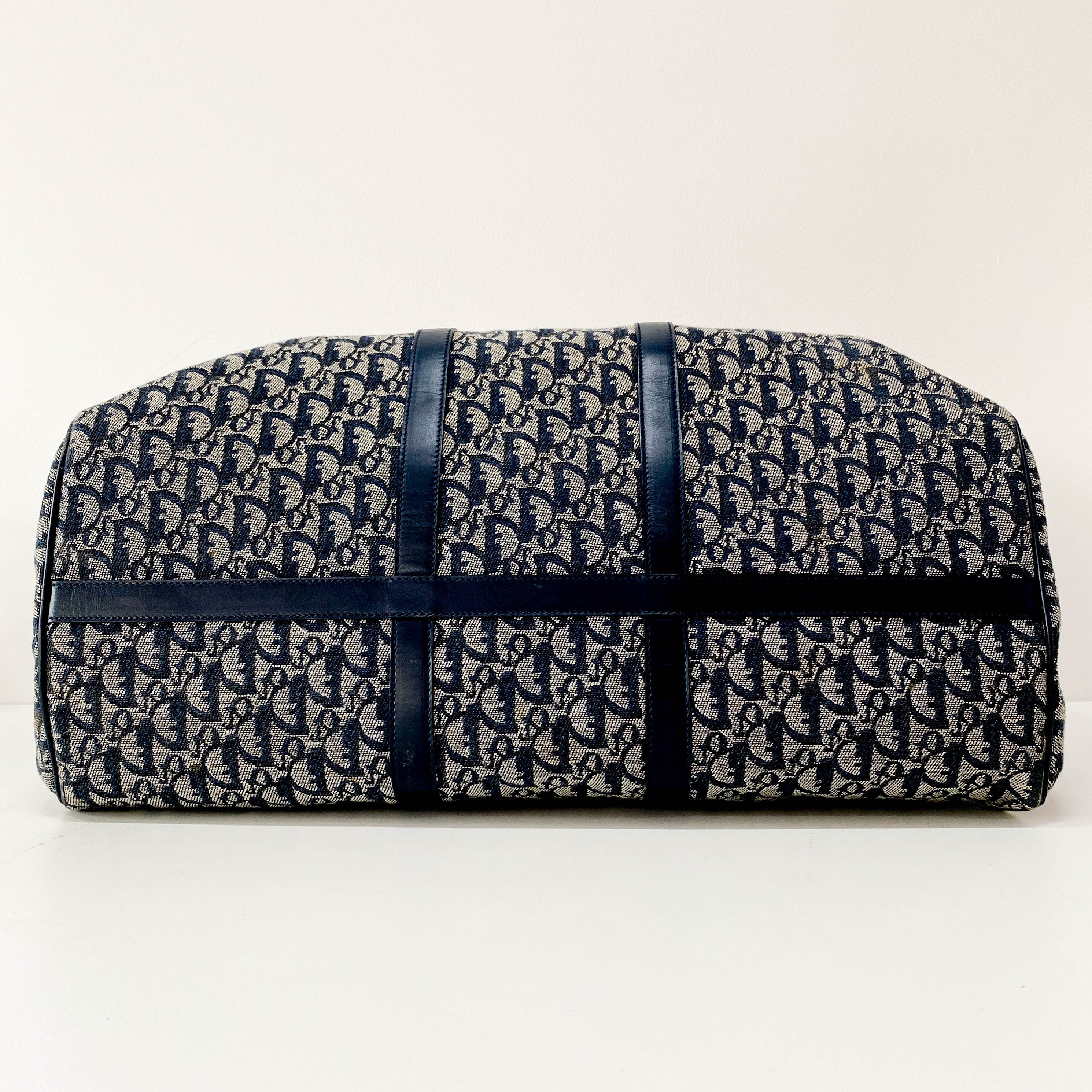 Boston Trotter Navy Canvas Bag