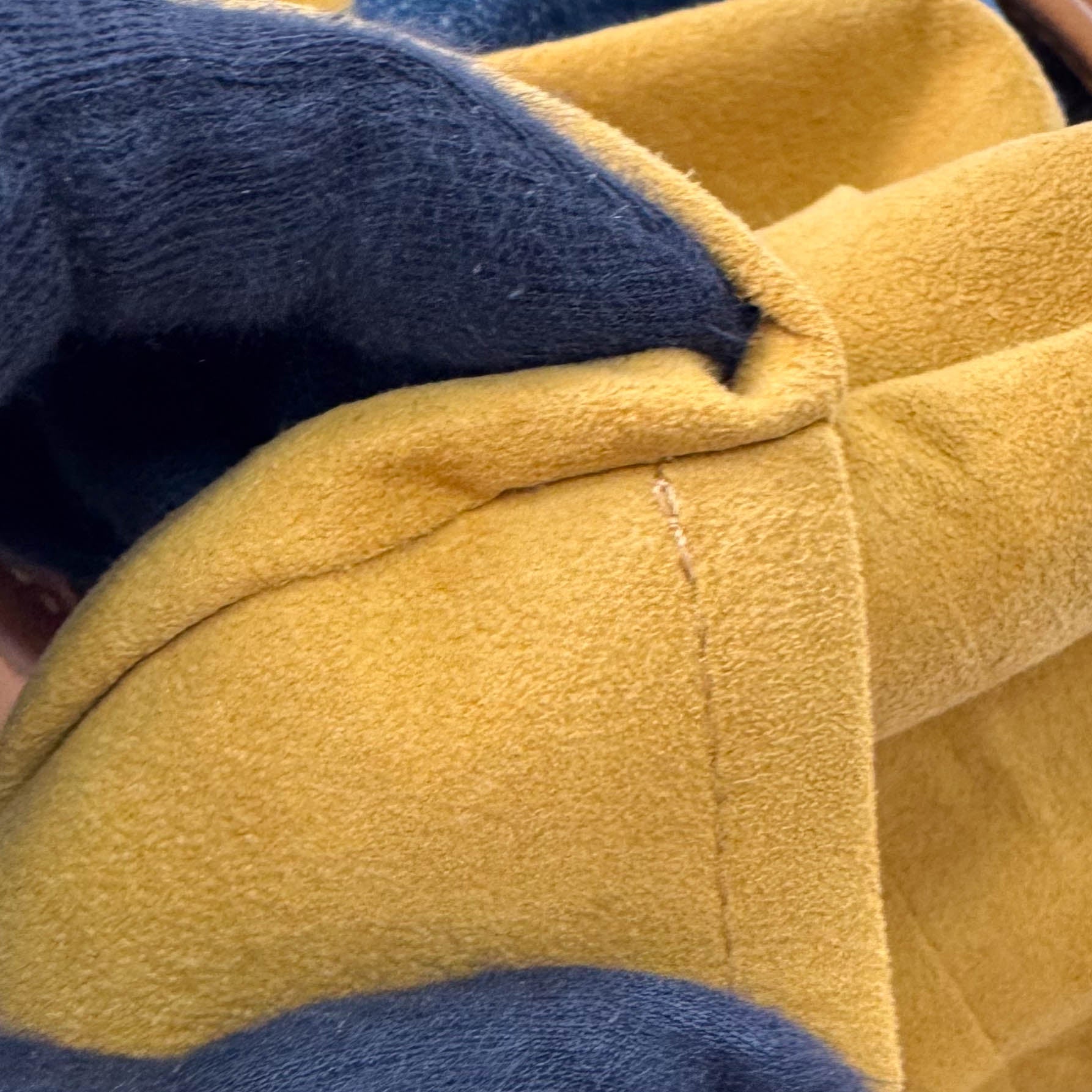 Pleaty Blue Denim Monogram Bag