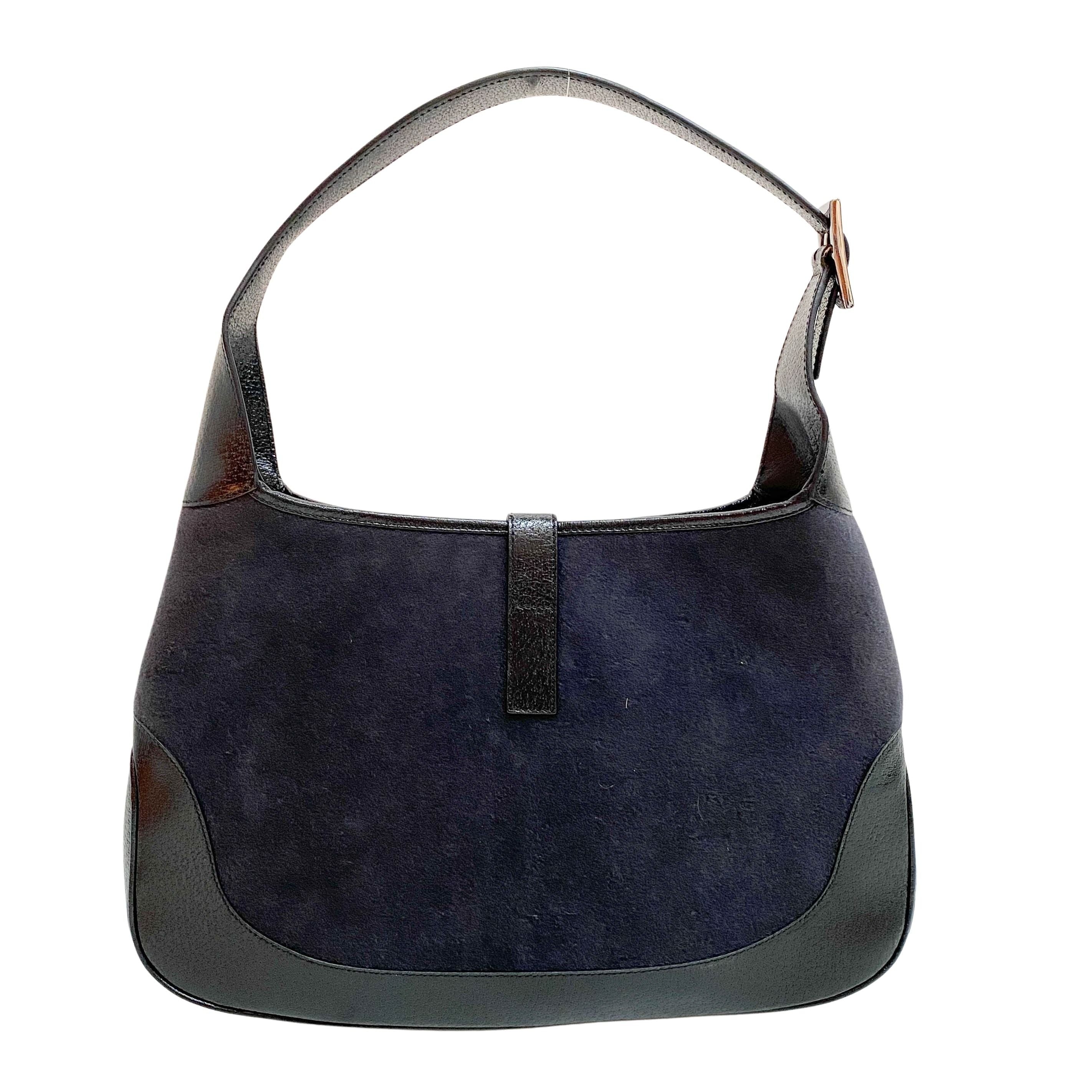 Jackie Black Wool Shoulder Bag