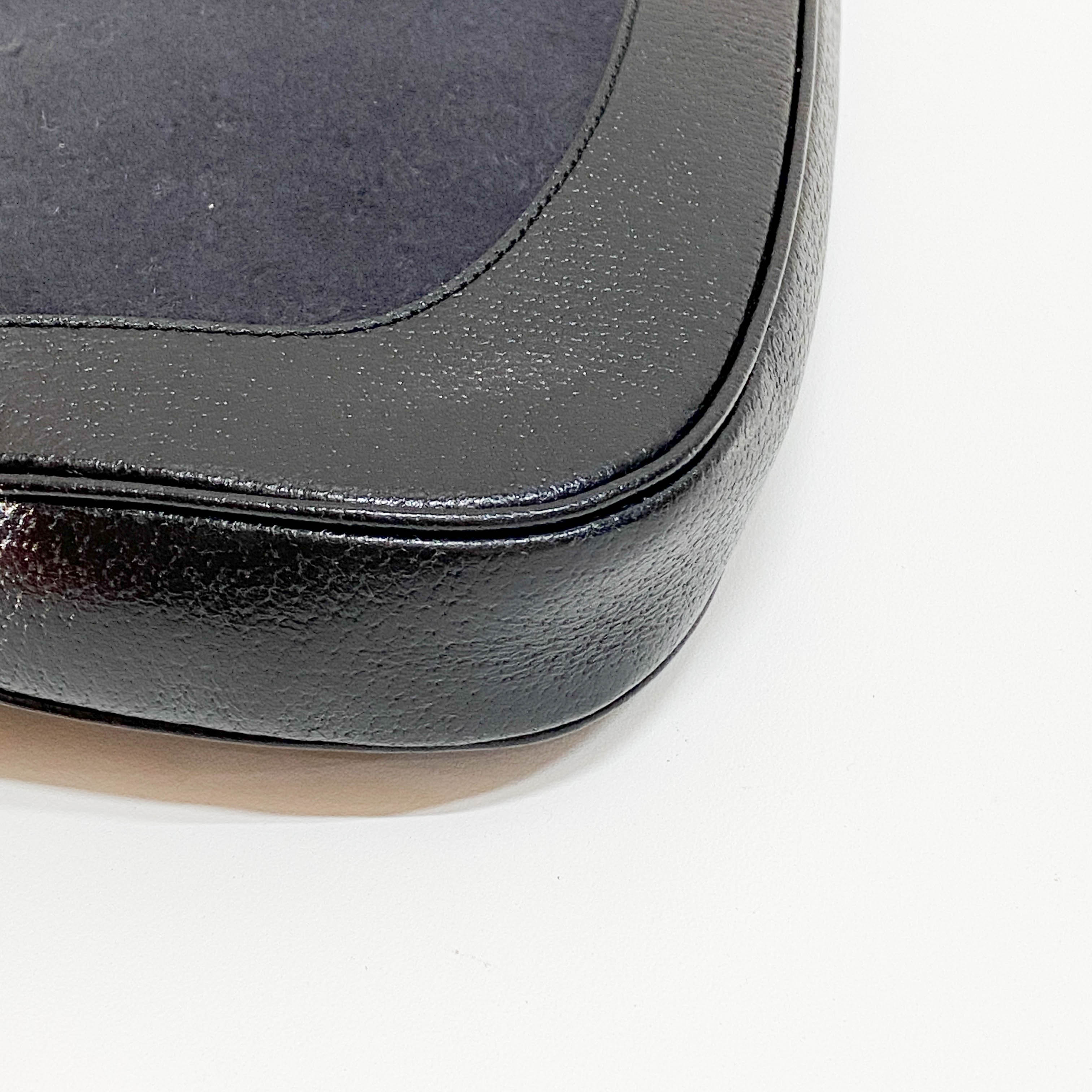 Jackie Black Wool Shoulder Bag