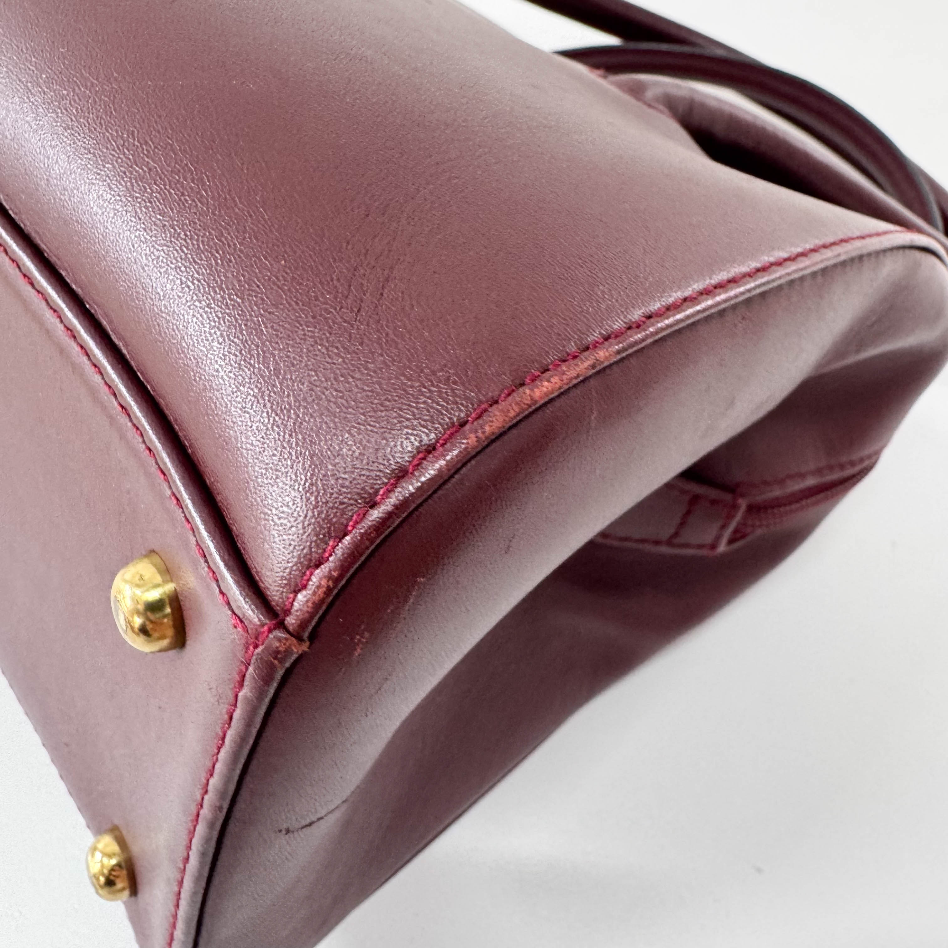 Must Line Red Leather Bag